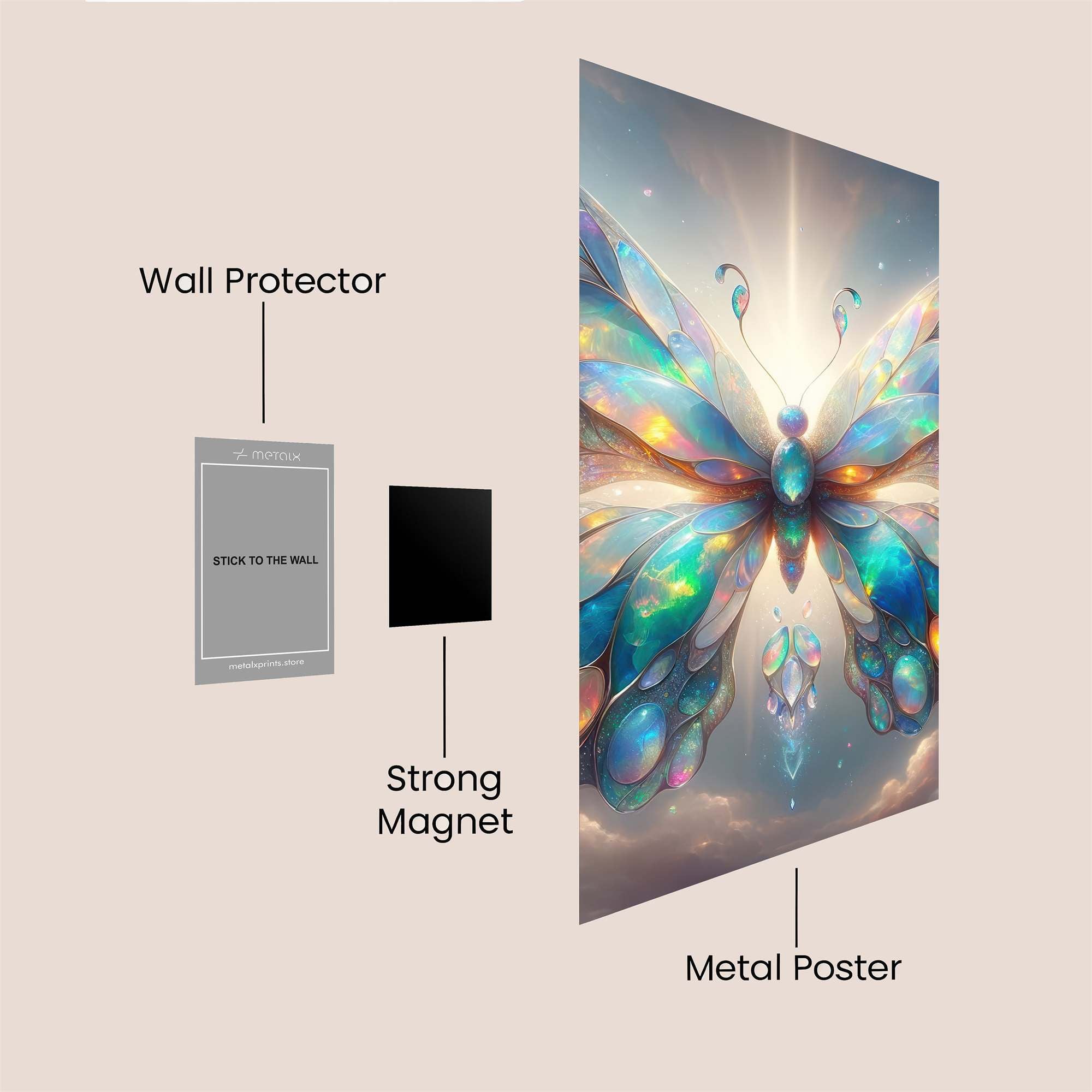 Butterfly Radiance Safe Wall Magnetic / M