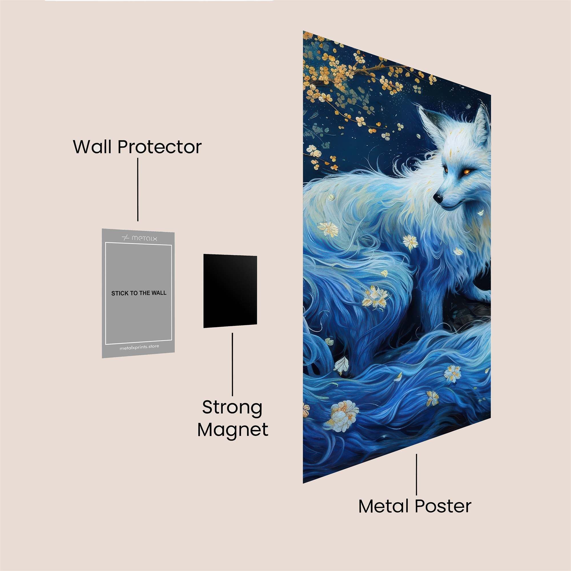 Celestial Fox Safe Wall Magnetic / M