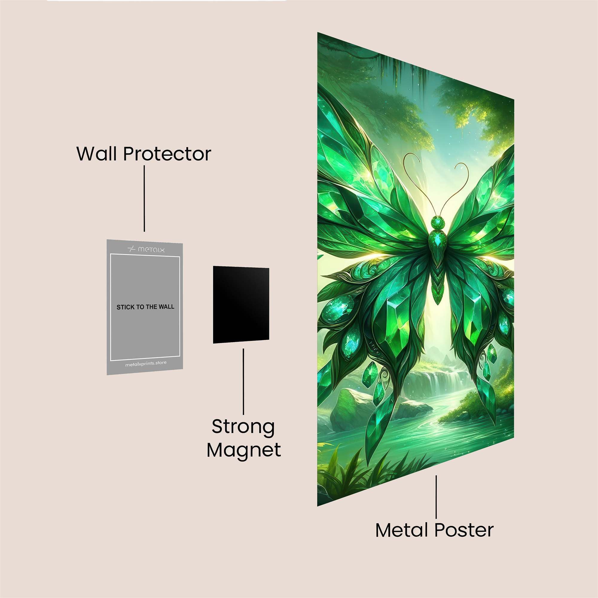 Jade Serenity Safe Wall Magnetic / M