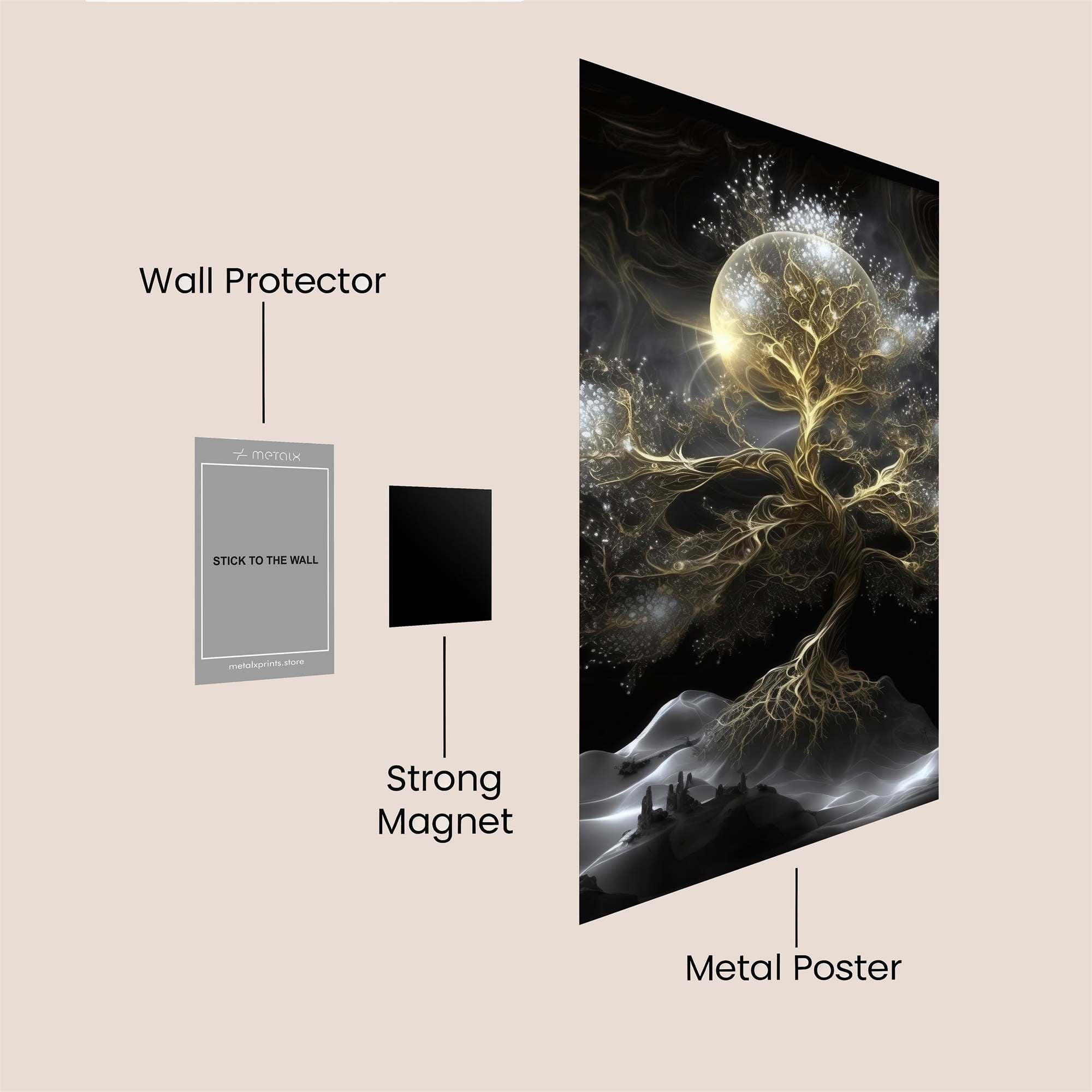 Lunar Serenity Safe Wall Magnetic / M