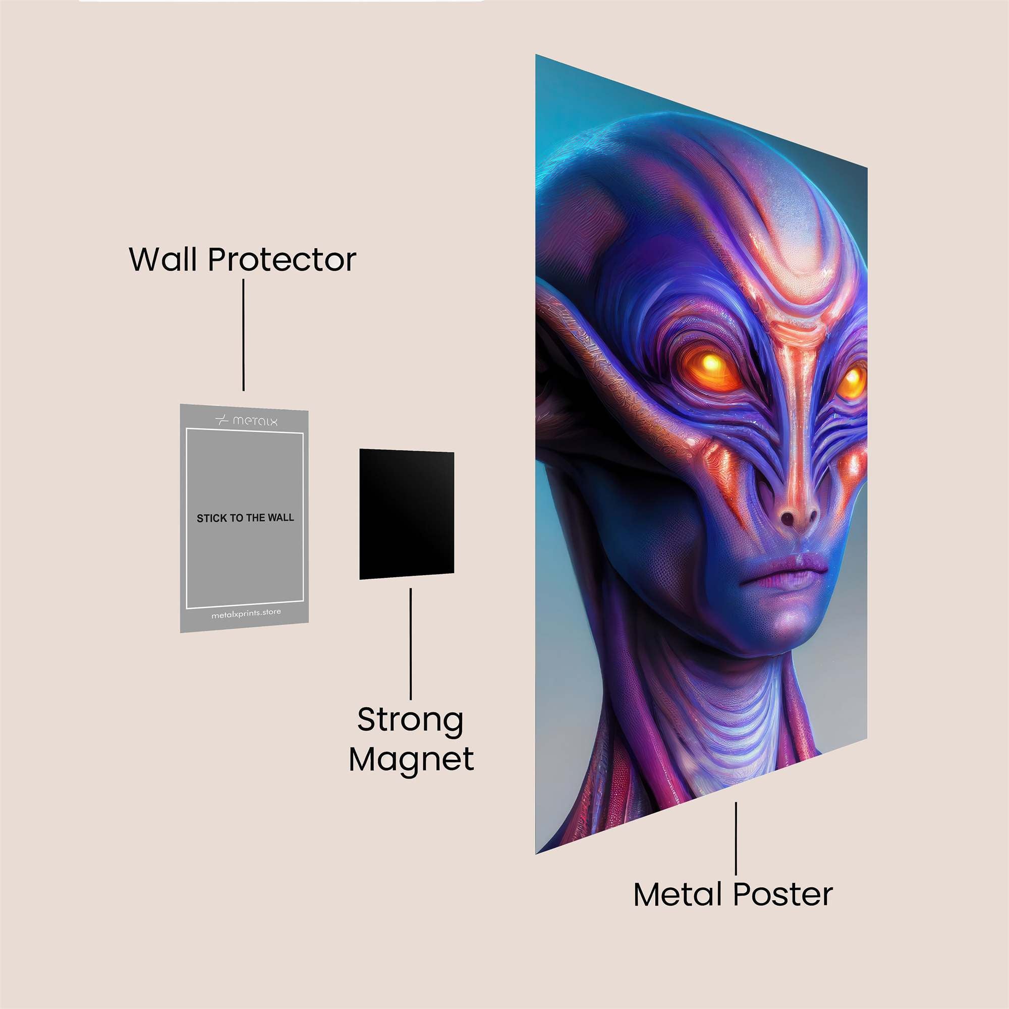 Alien Enigma Safe Wall Magnetic / M