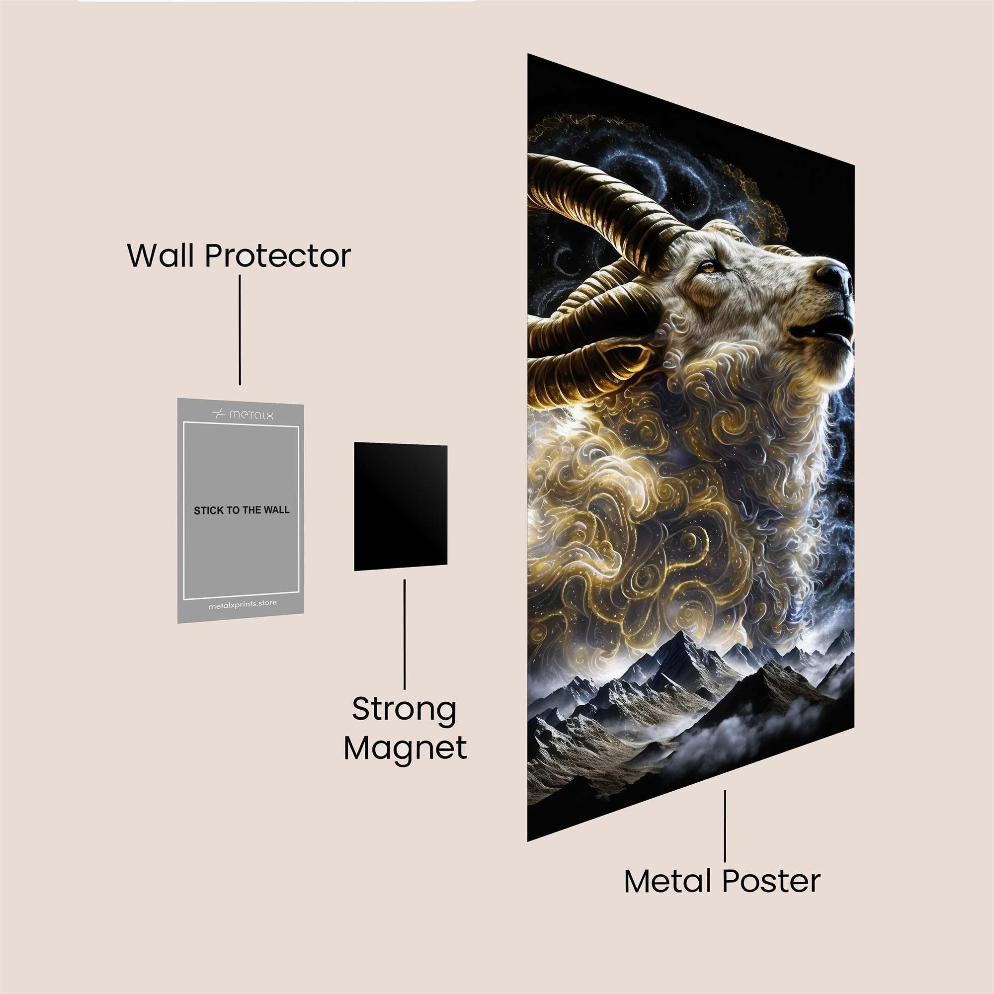 Ram Radiance Safe Wall Magnetic / M