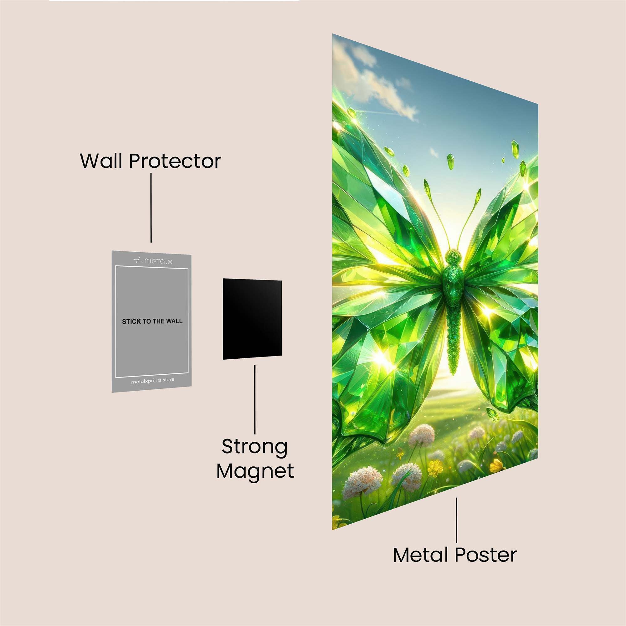 Emerald Radiance Safe Wall Magnetic / M