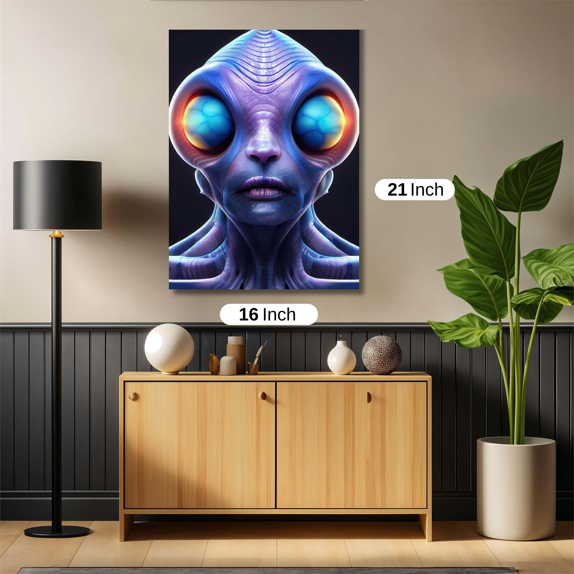 Alien Intrigue Safe Wall Magnetic / M
