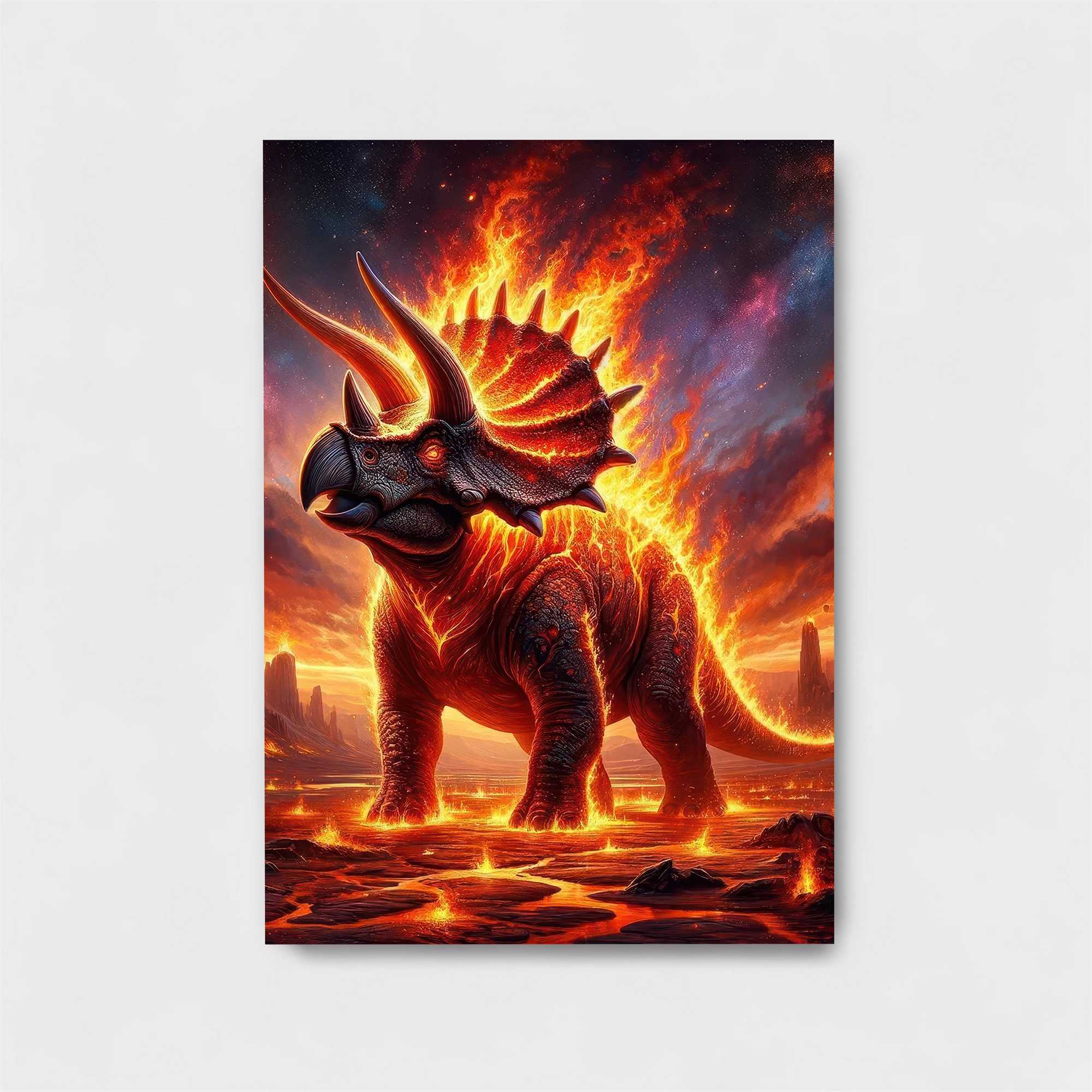 Triceratops Inferno Safe Wall Magnetic / M