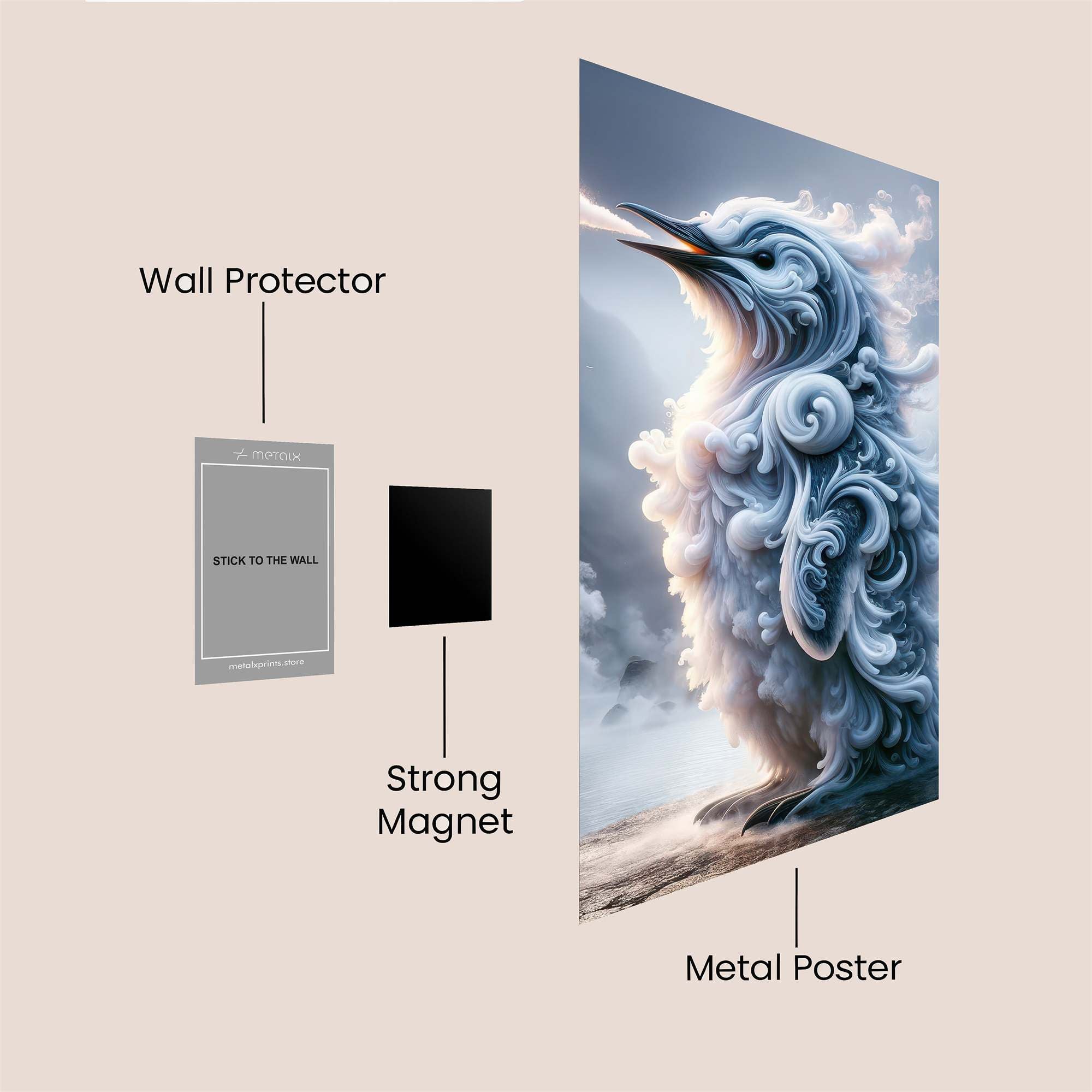 Penguin Enchantment Safe Wall Magnetic / M