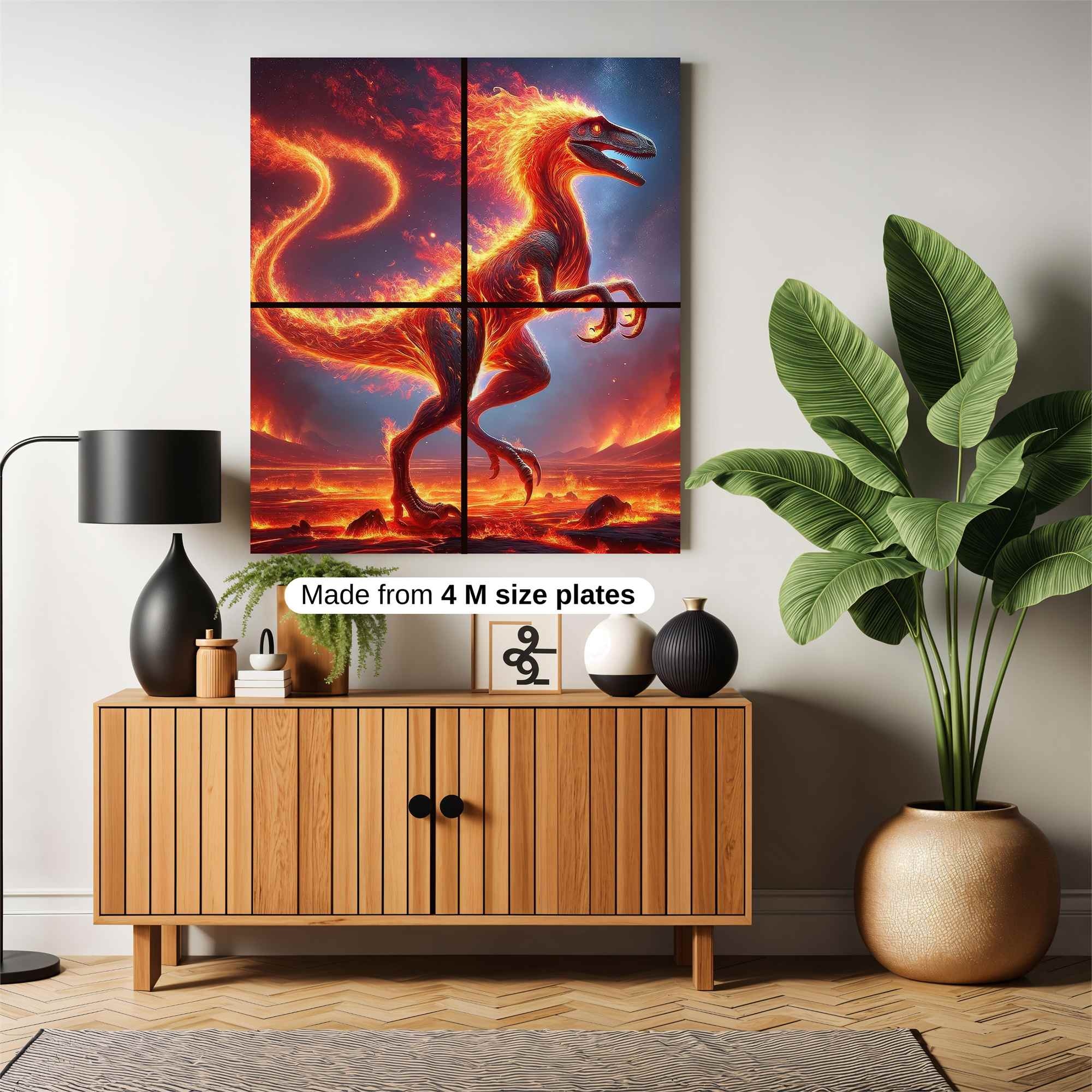 Velociraptor Blaze Safe Wall Magnetic / M