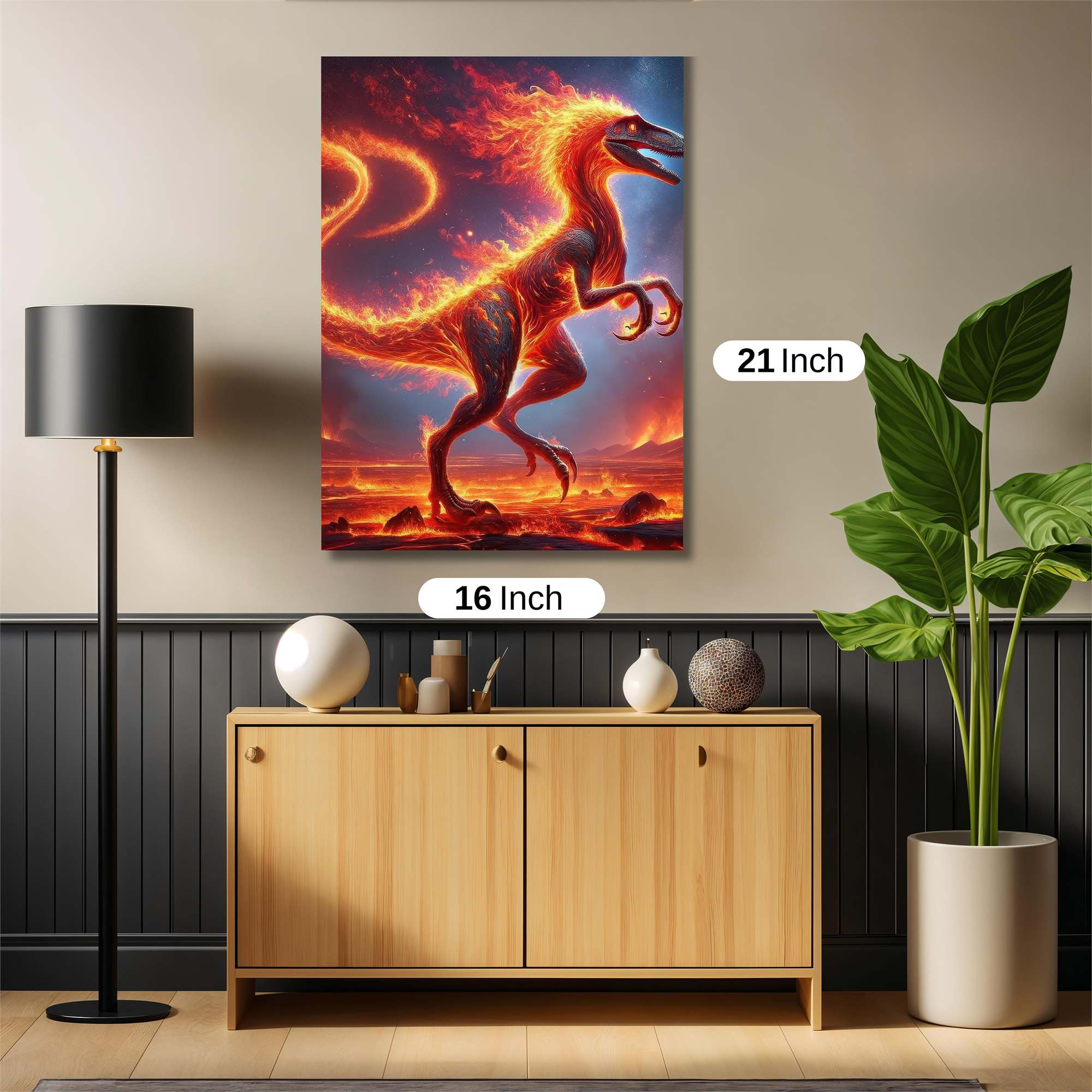 Velociraptor Blaze Safe Wall Magnetic / M