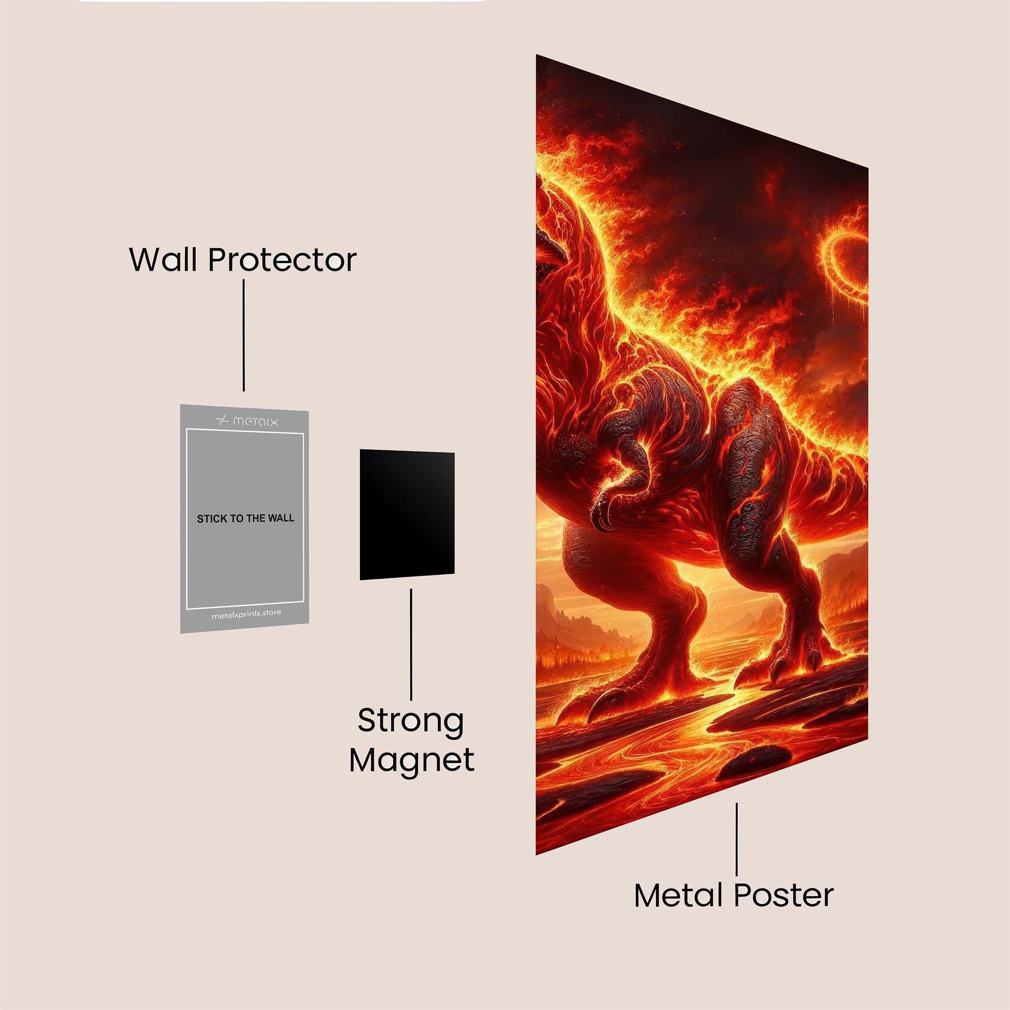 Inferno Rex Safe Wall Magnetic / M