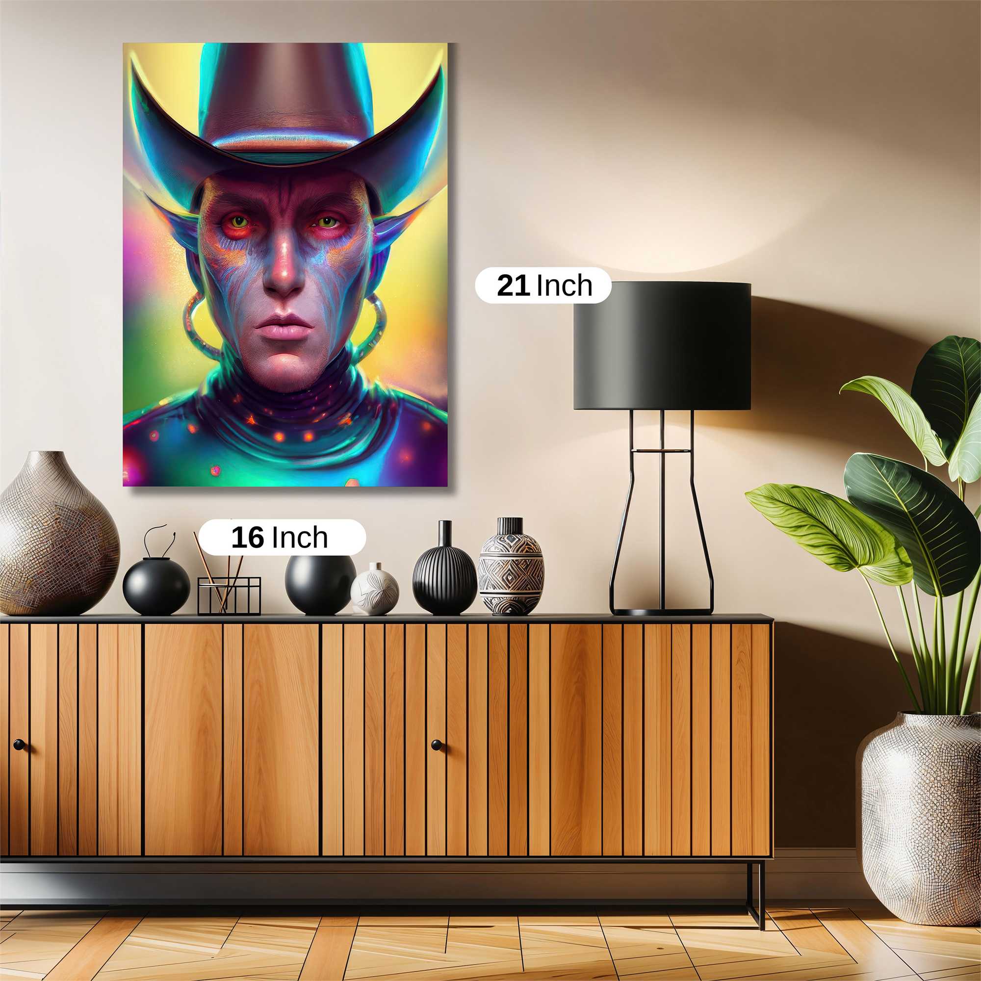 Alien Cowboy Safe Wall Magnetic / M