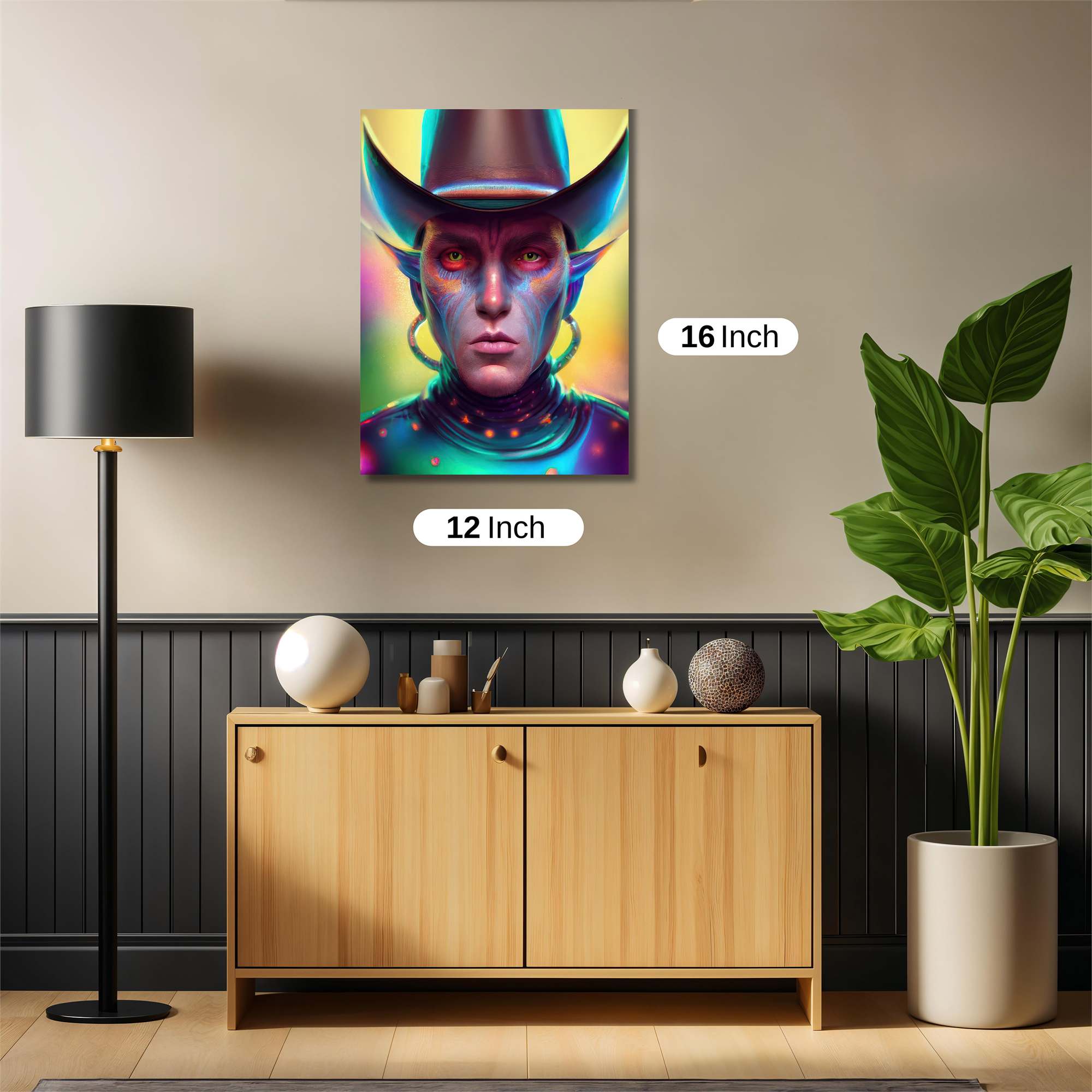 Alien Cowboy Safe Wall Magnetic / M