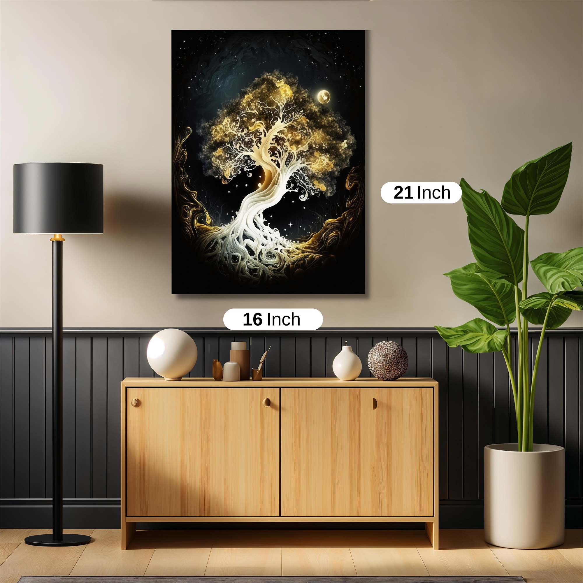 Golden Serenity Safe Wall Magnetic / M