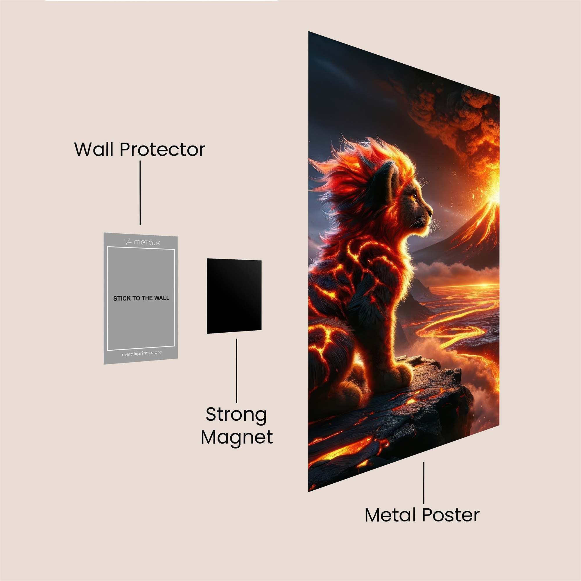 Lava Serenity Safe Wall Magnetic / M