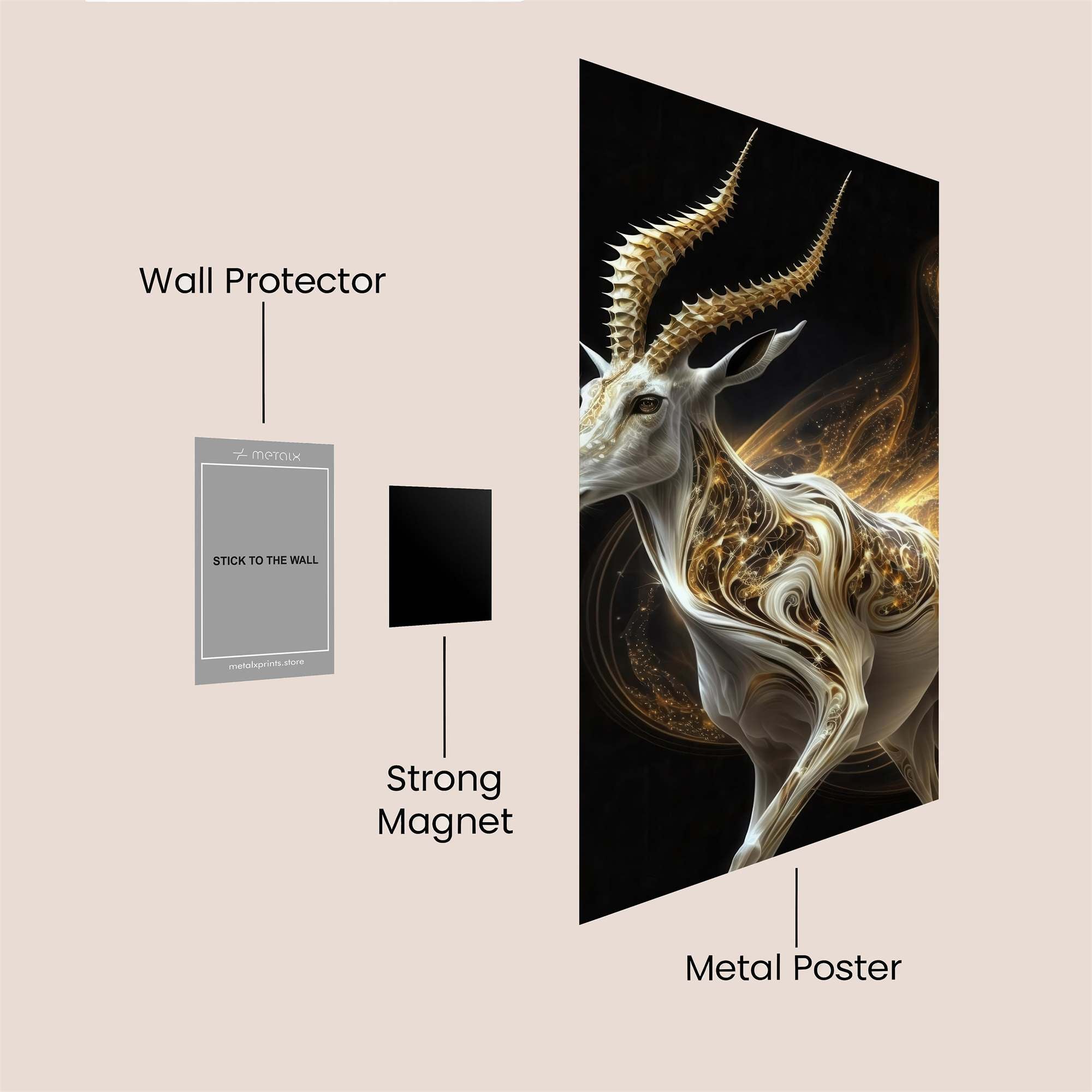 Golden Majesty Safe Wall Magnetic / M