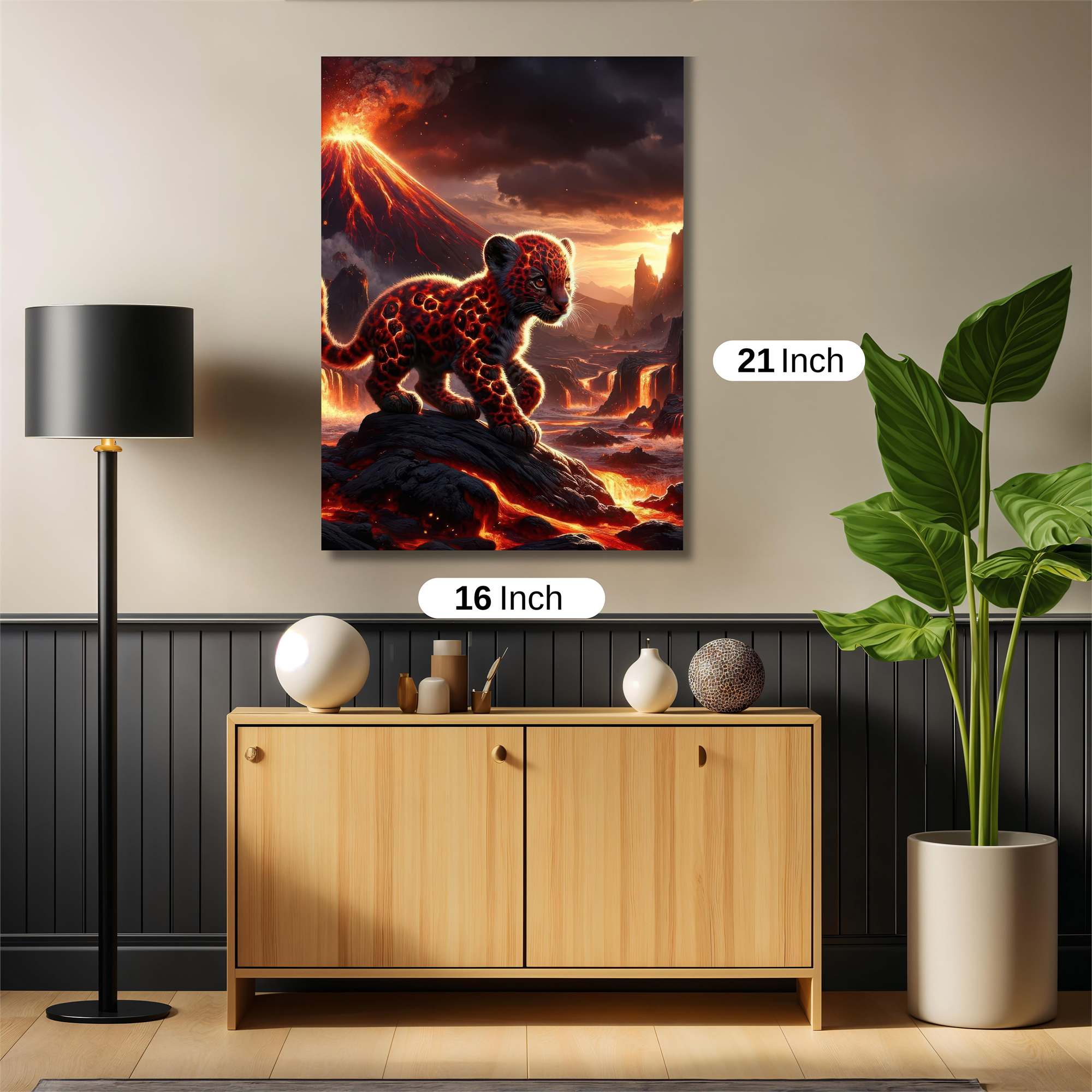 Lava Leopard Safe Wall Magnetic / M