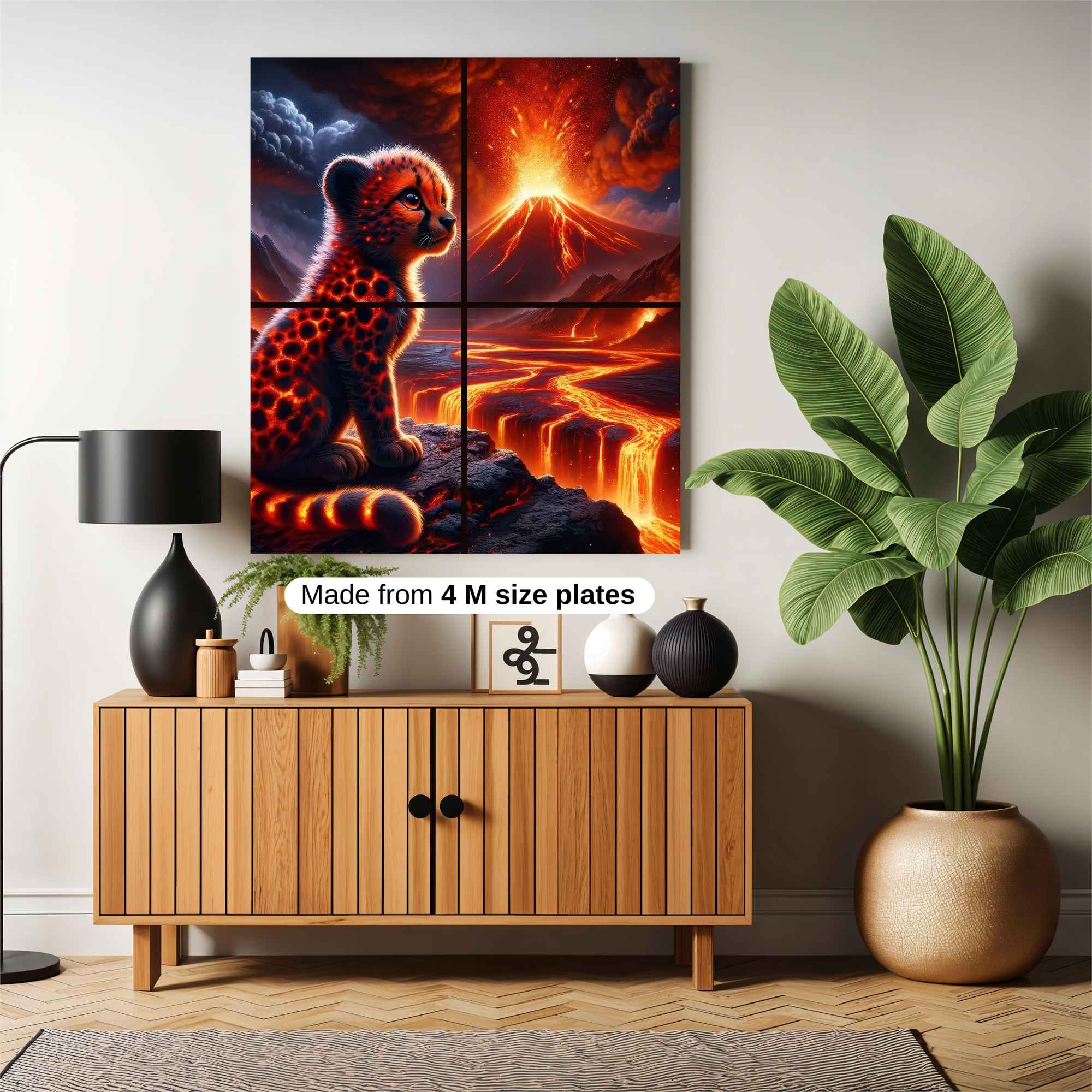 Cheetah Inferno Safe Wall Magnetic / M