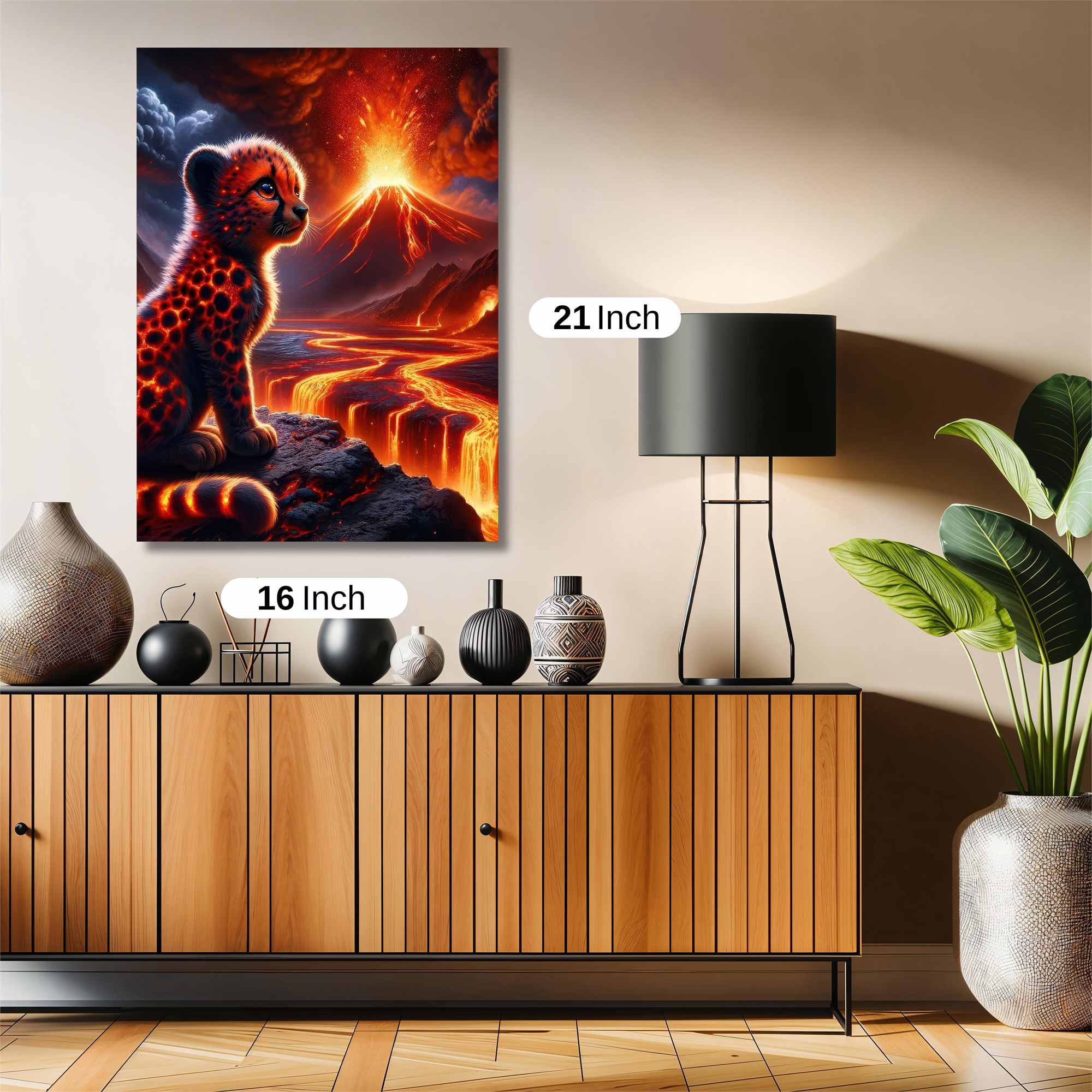 Cheetah Inferno Safe Wall Magnetic / M