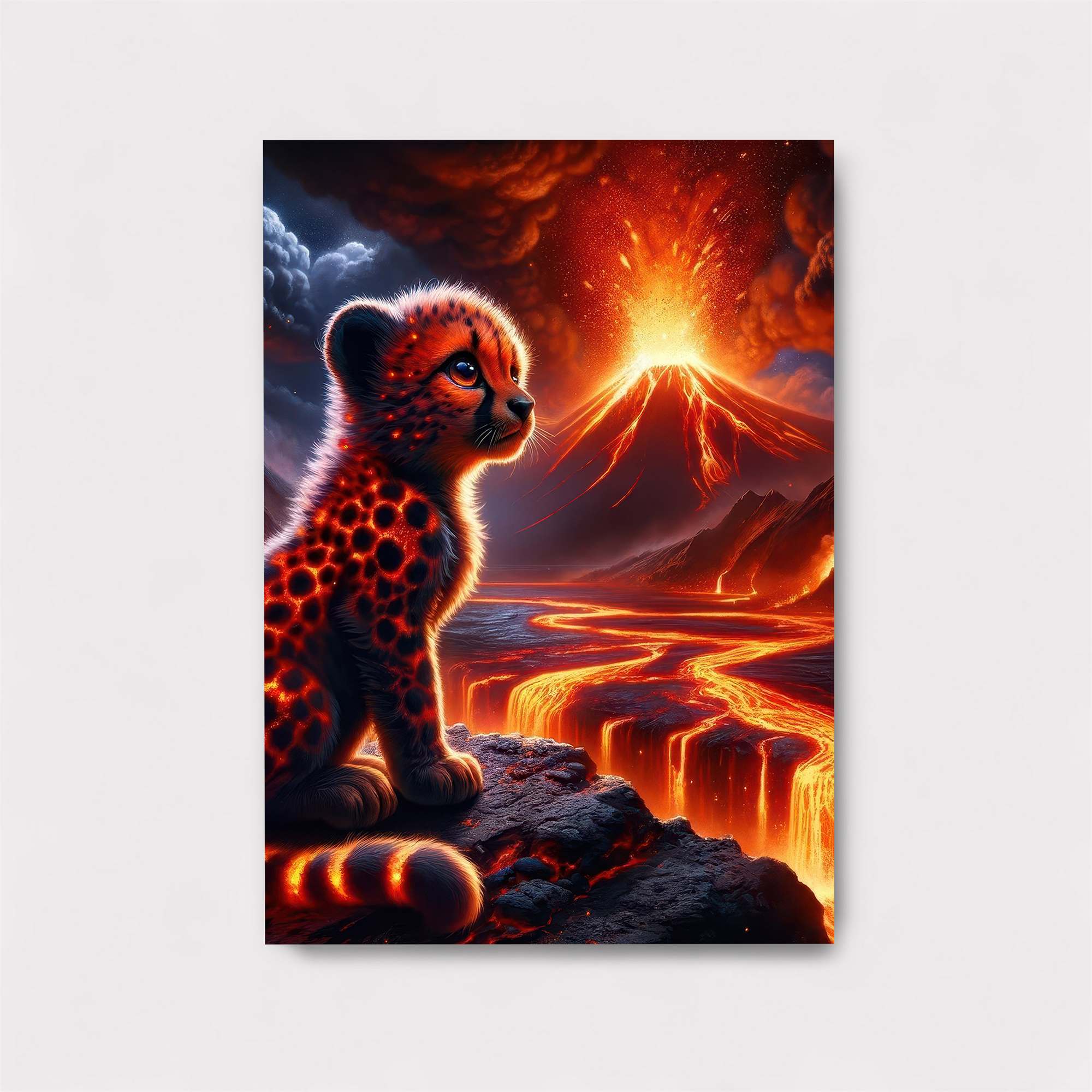 Cheetah Inferno Safe Wall Magnetic / M
