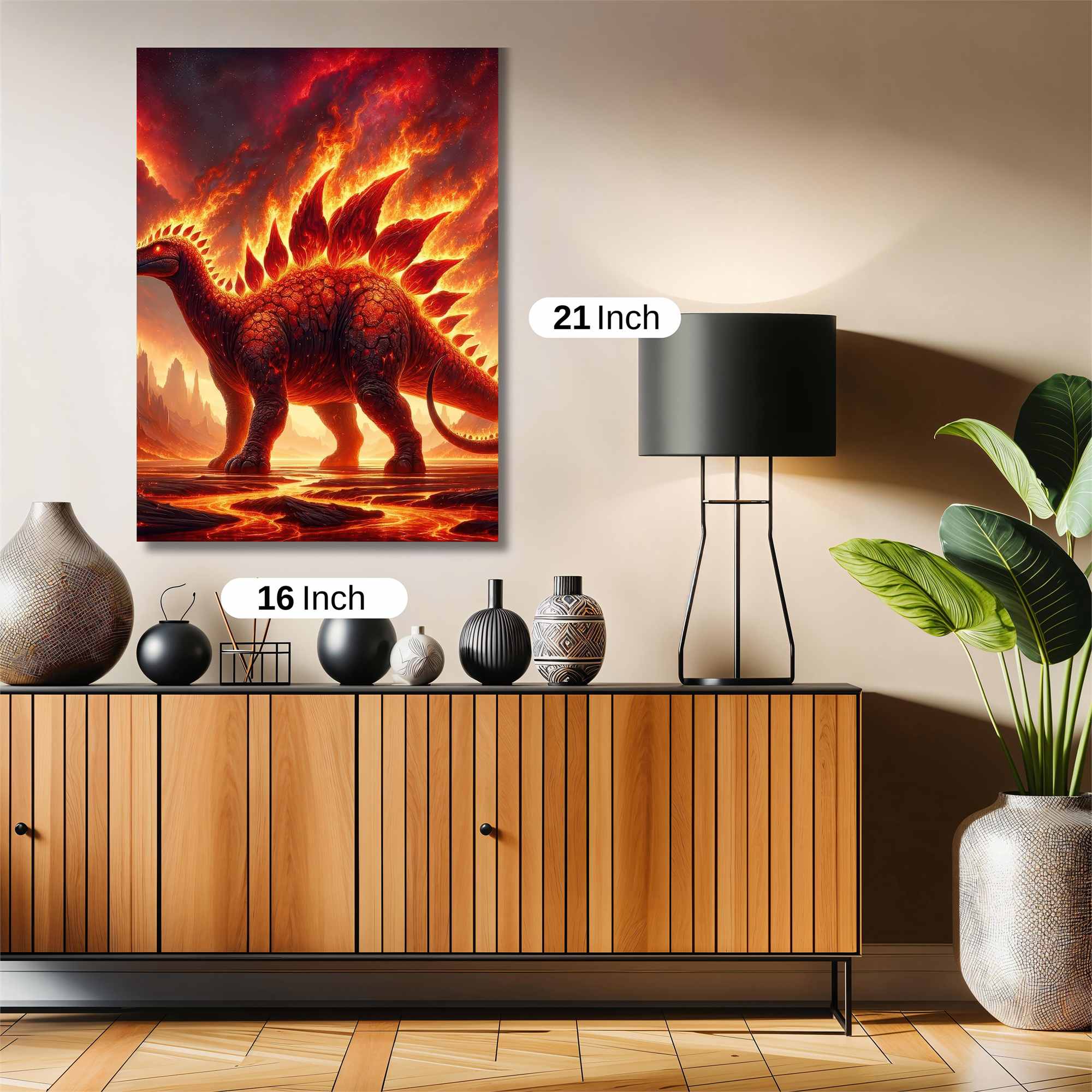 Inferno Stegosaurus Safe Wall Magnetic / M