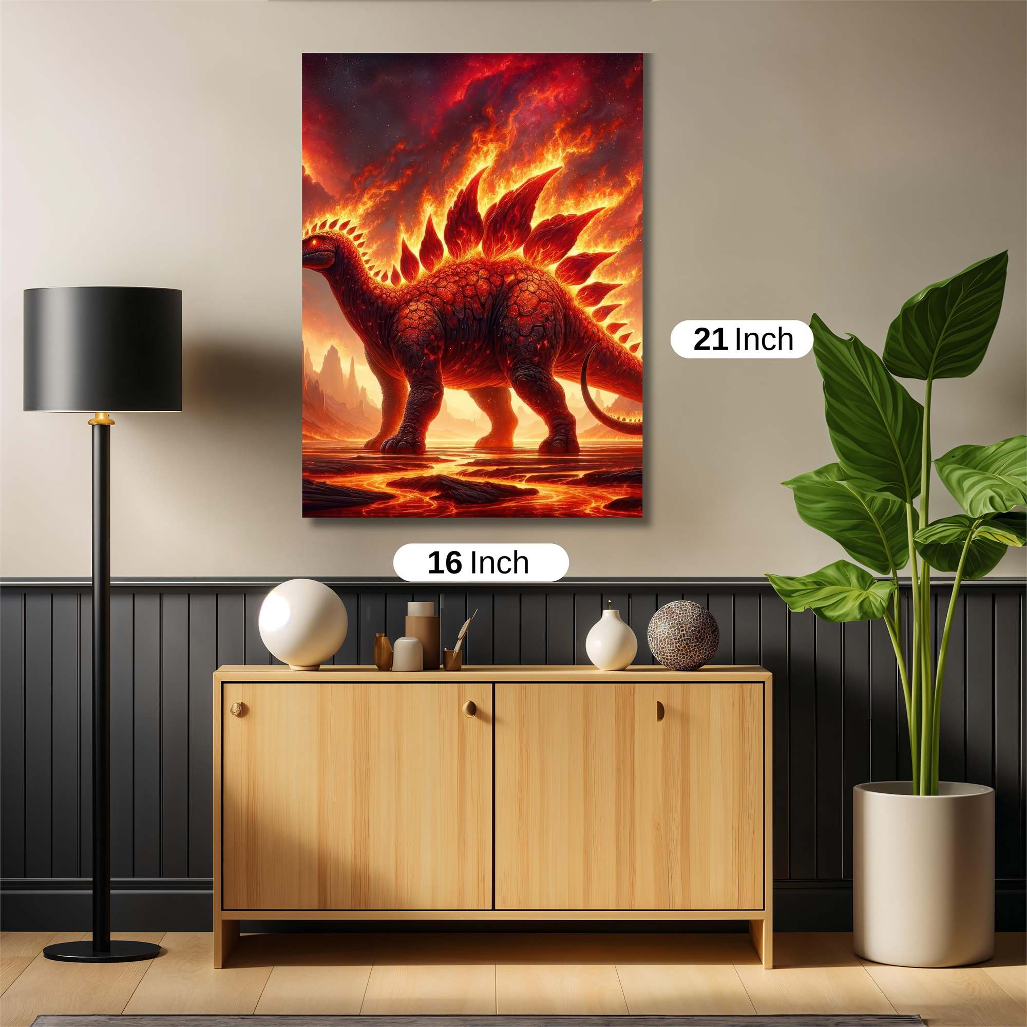 Inferno Stegosaurus Safe Wall Magnetic / M