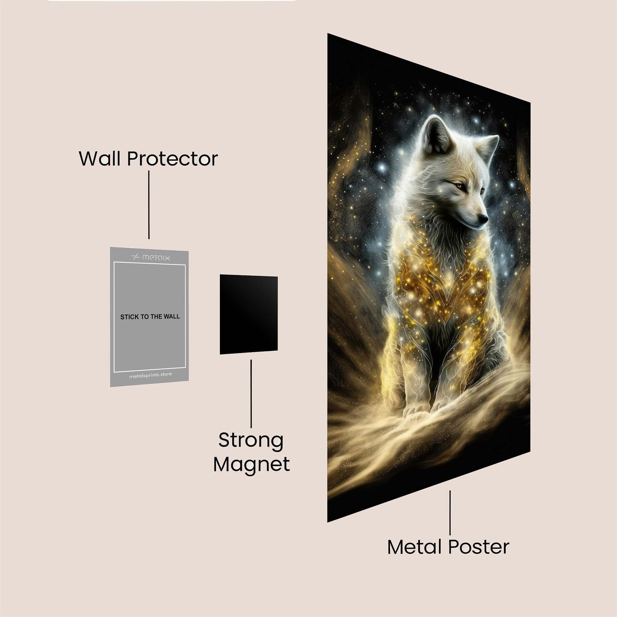 Starlight Fox Safe Wall Magnetic / M