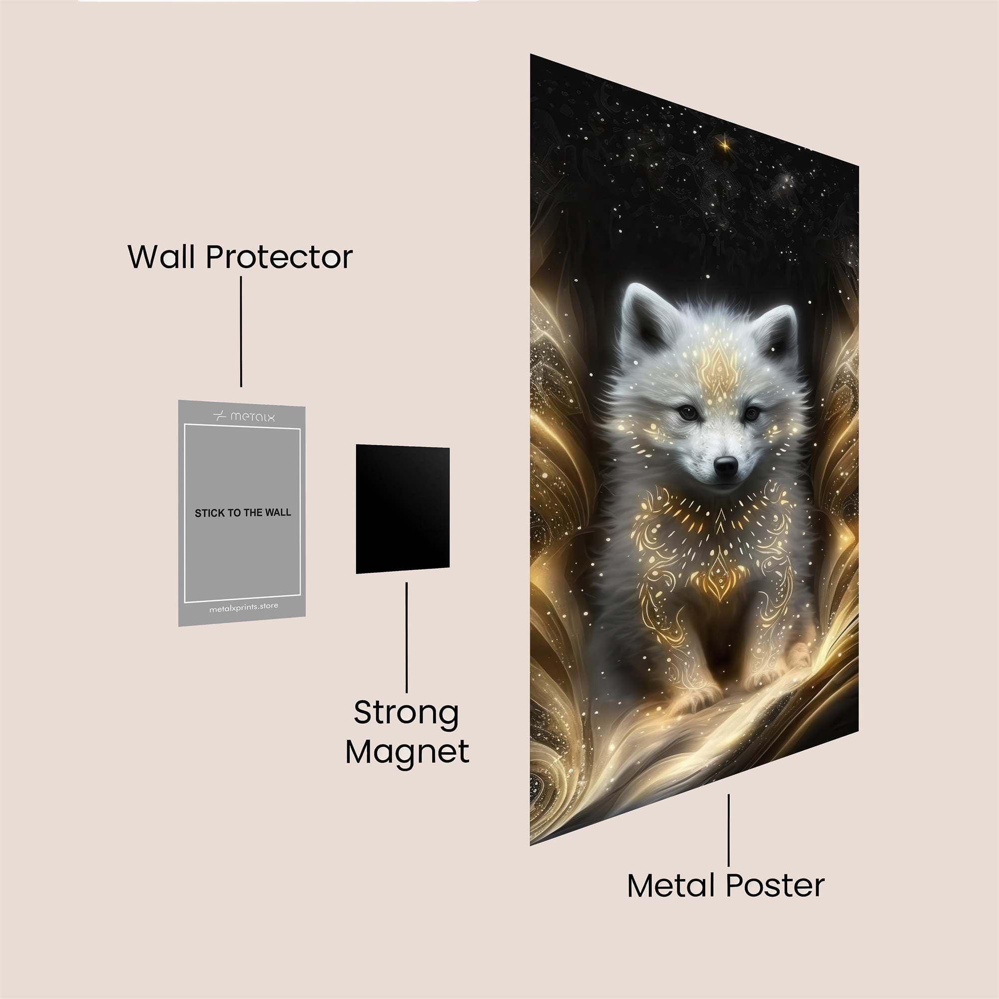 Celestial Pup Safe Wall Magnetic / M