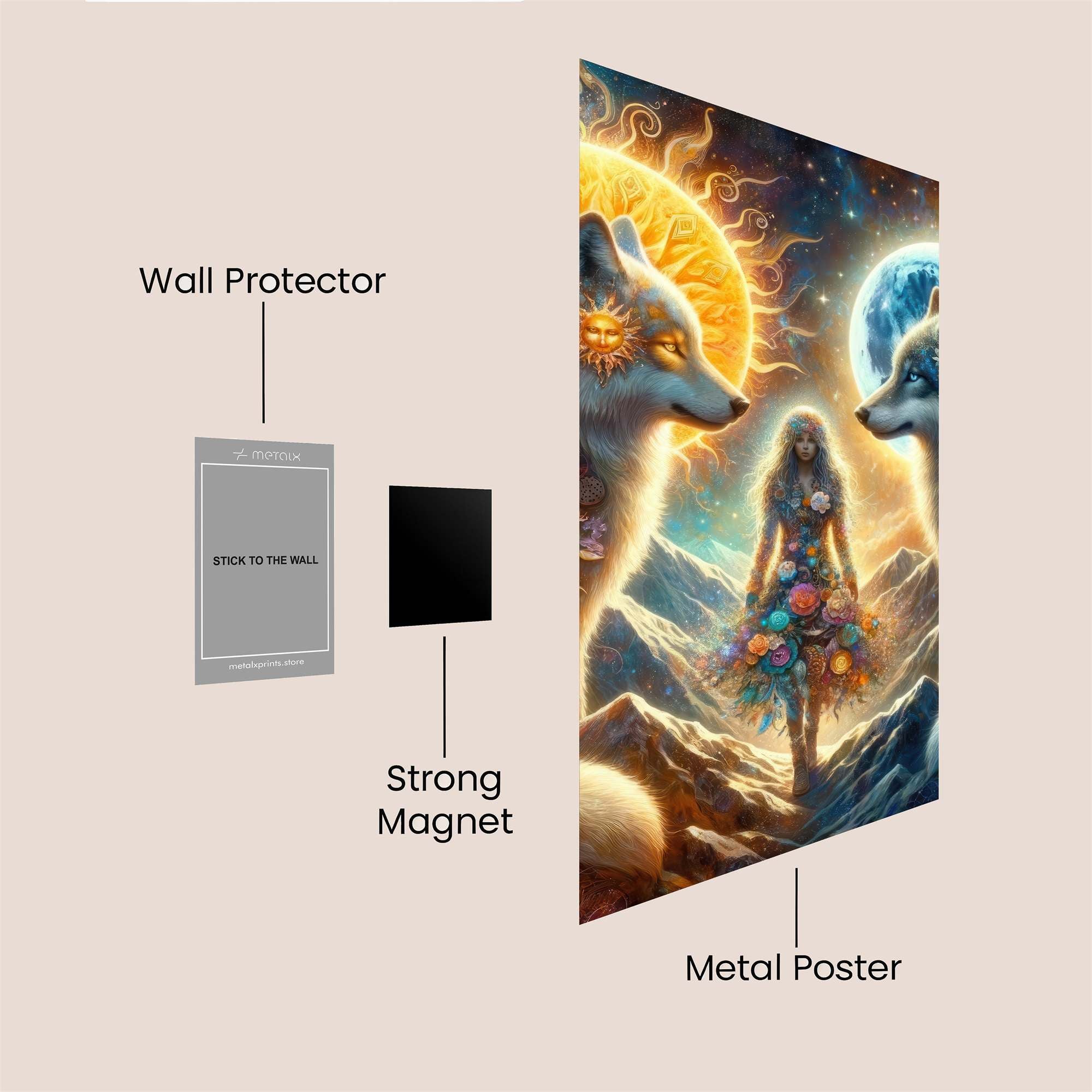 Wolves Harmony Safe Wall Magnetic / M