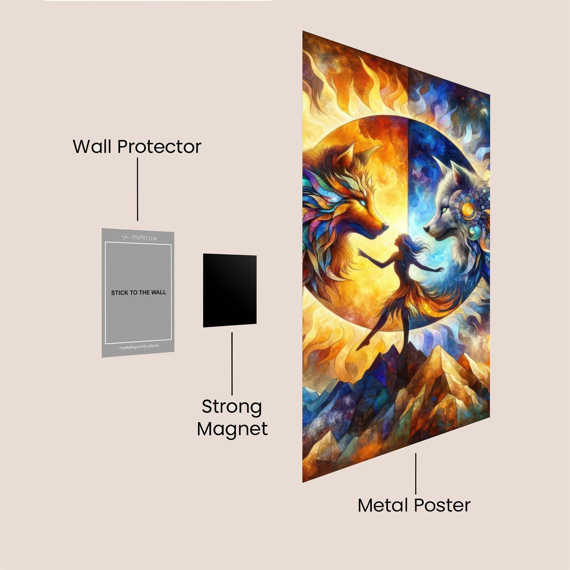 Wolf Harmony Safe Wall Magnetic / M