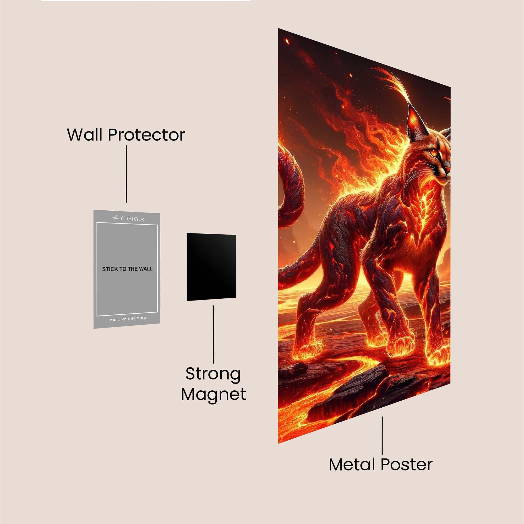 Lava Majesty Safe Wall Magnetic / M