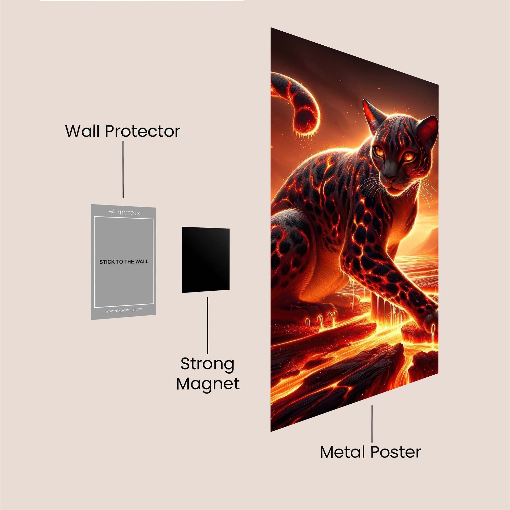 Lava Majesty Safe Wall Magnetic / M