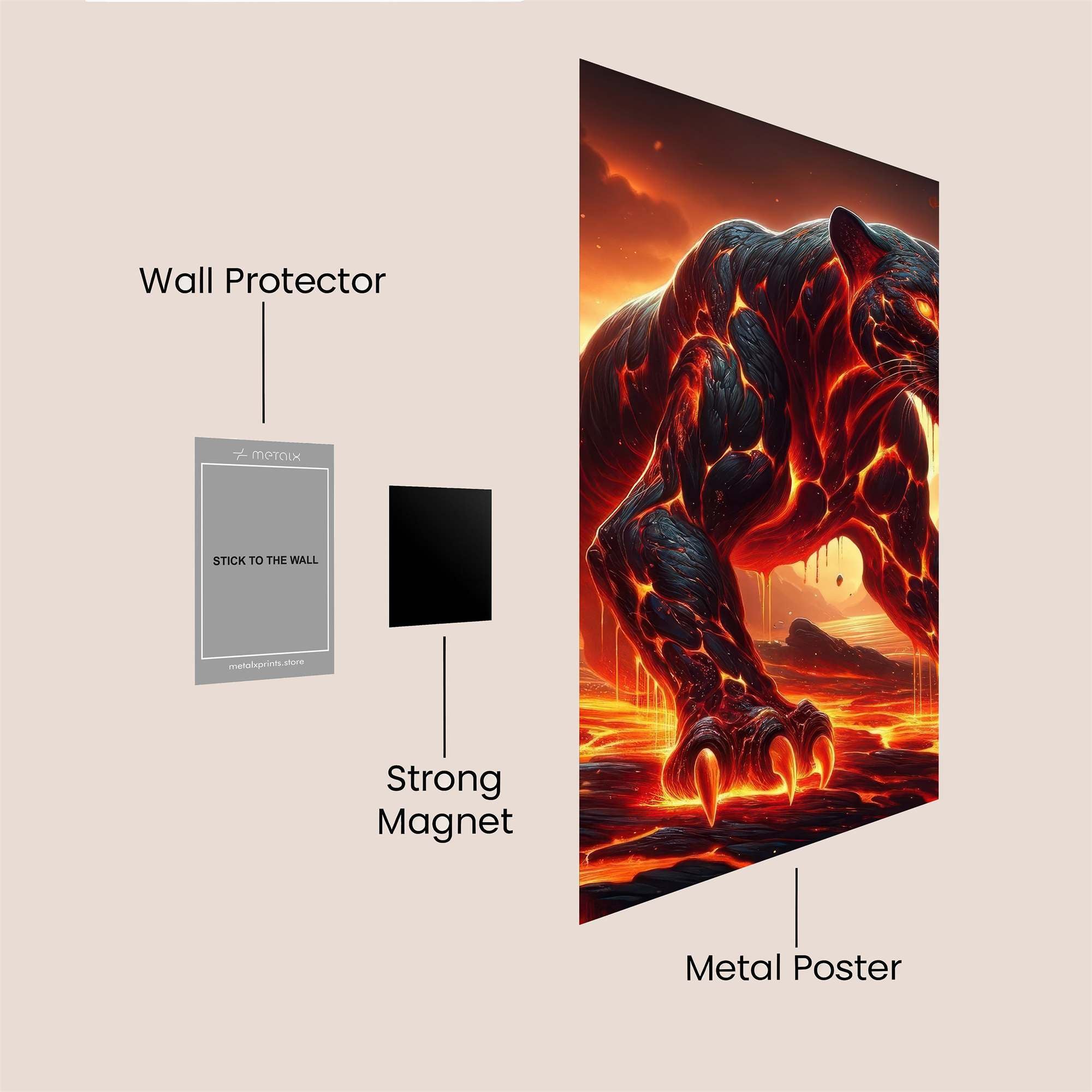 Magma Menace Safe Wall Magnetic / M