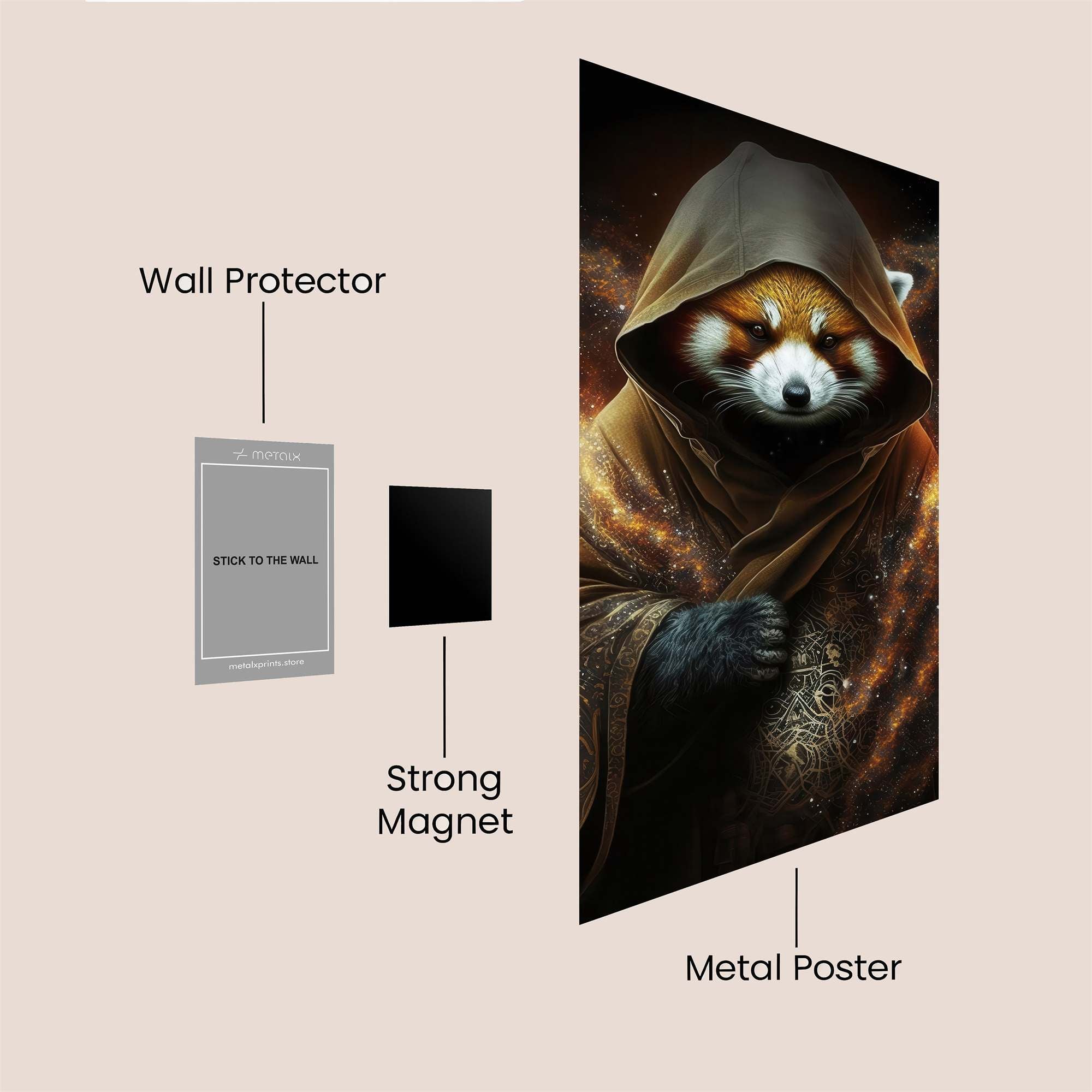 RedPanda Mystic Safe Wall Magnetic / M