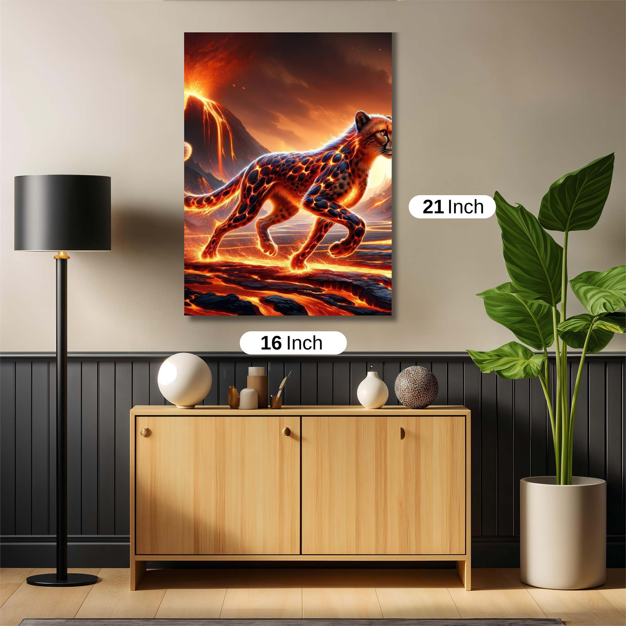 Lava Leopard Safe Wall Magnetic / M