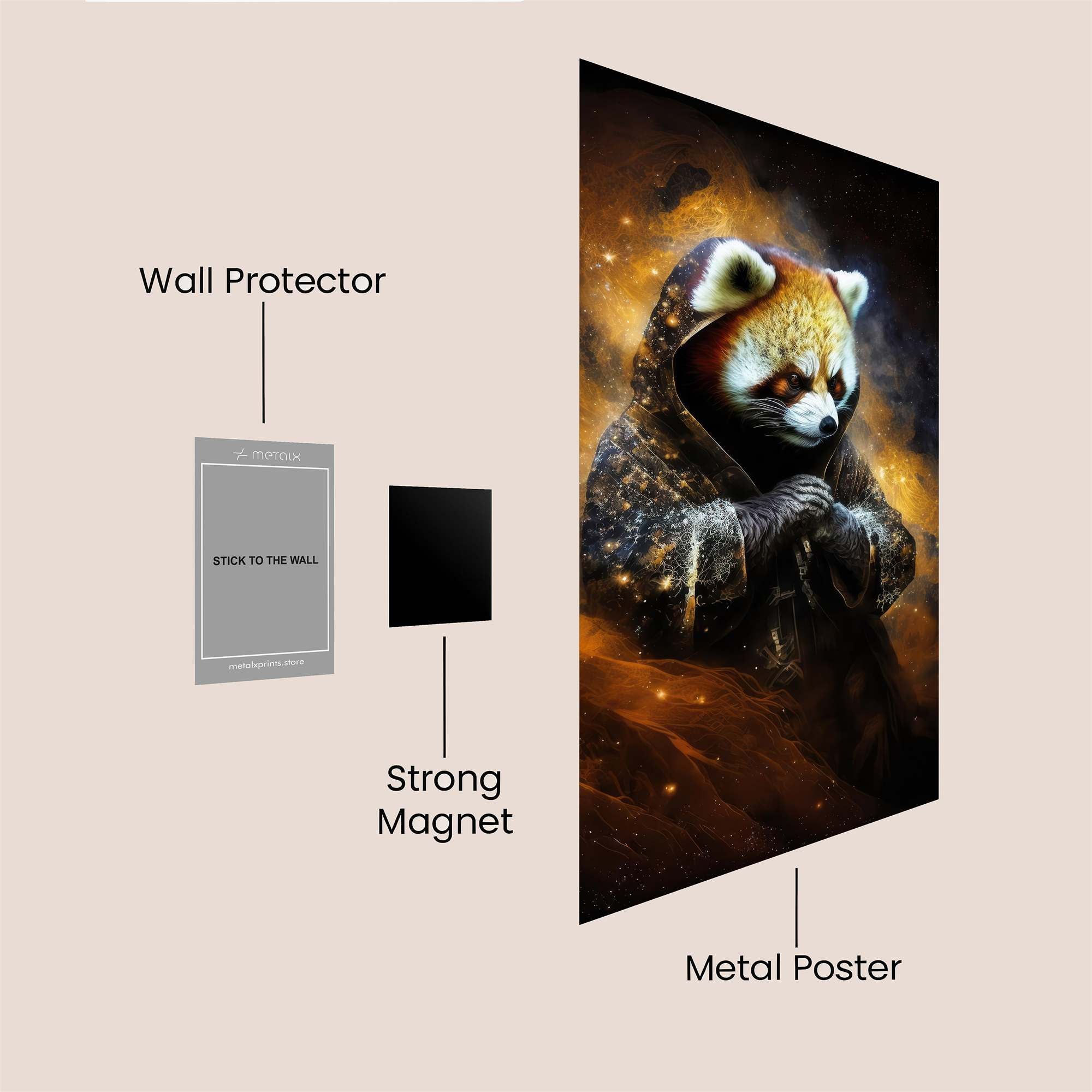 RedPanda Mystic Safe Wall Magnetic / M