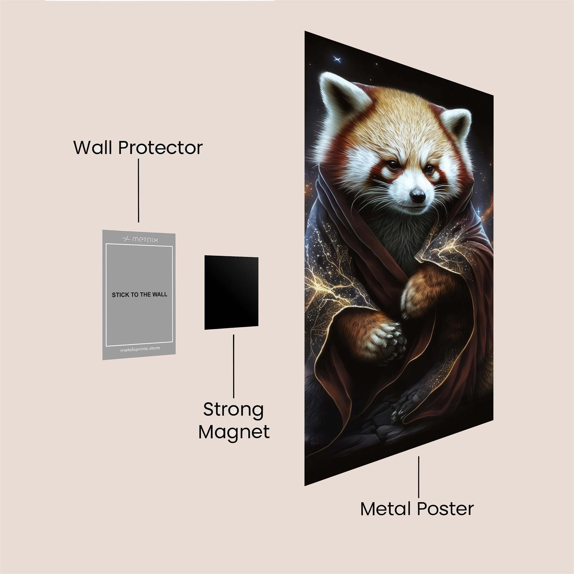 RedPanda Mystic Safe Wall Magnetic / M