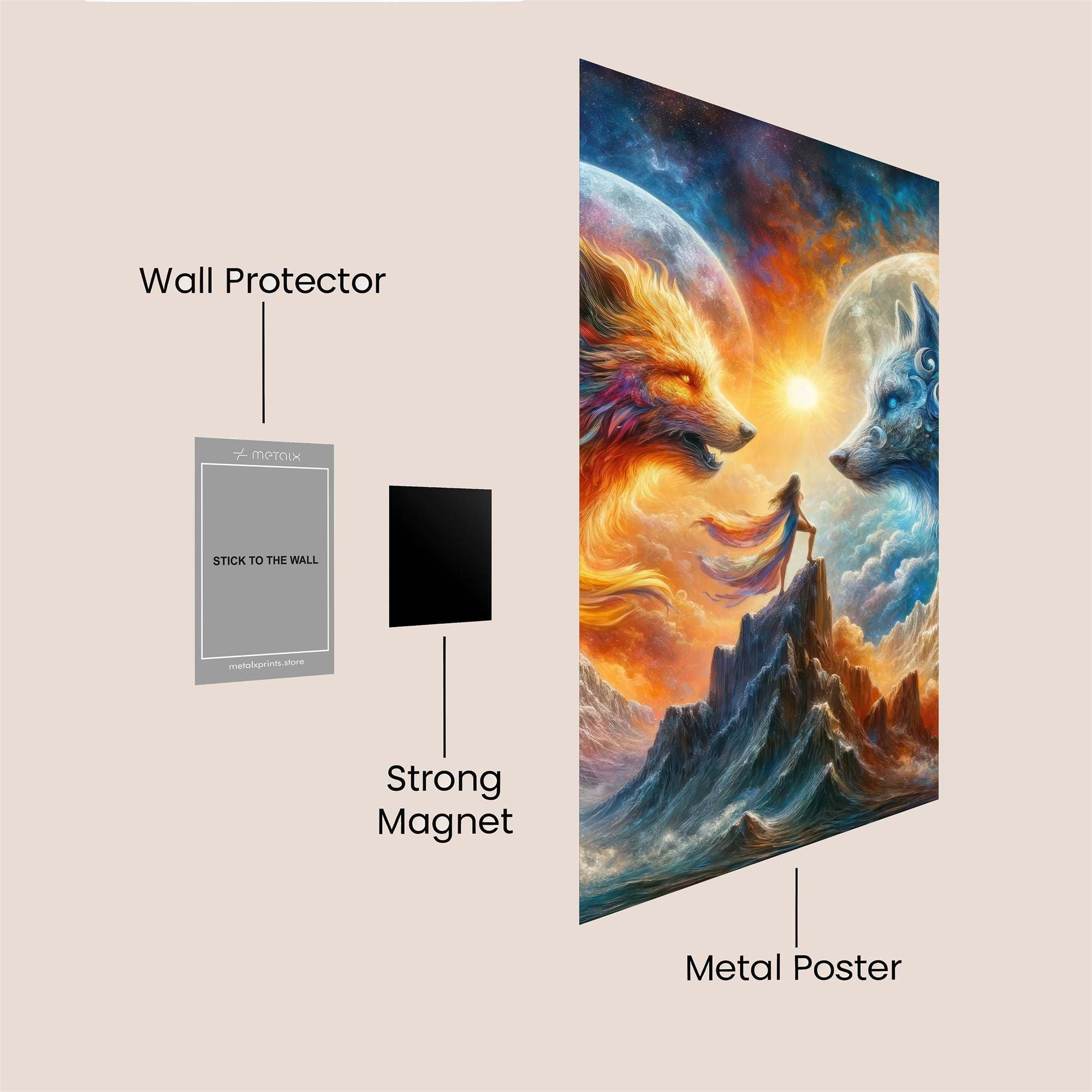 Wolves Harmony Safe Wall Magnetic / M