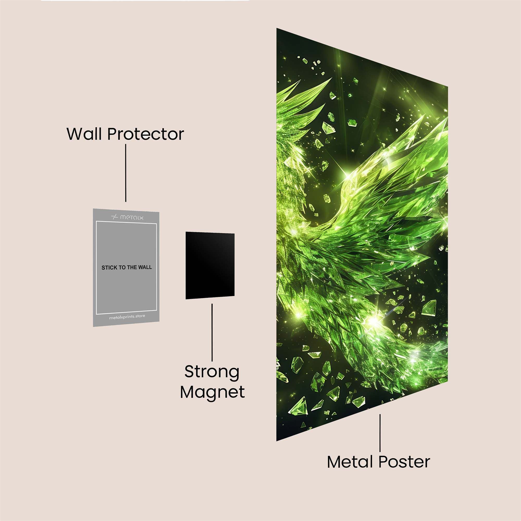 Emerald Radiance Safe Wall Magnetic / M