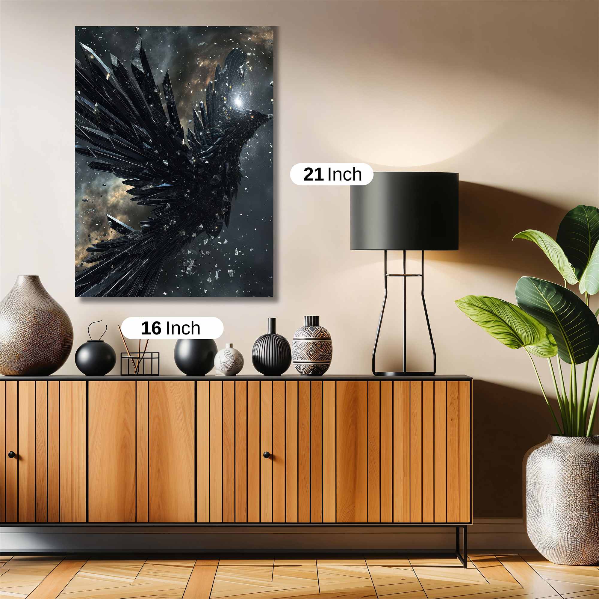 Crystal Raven Safe Wall Magnetic / M