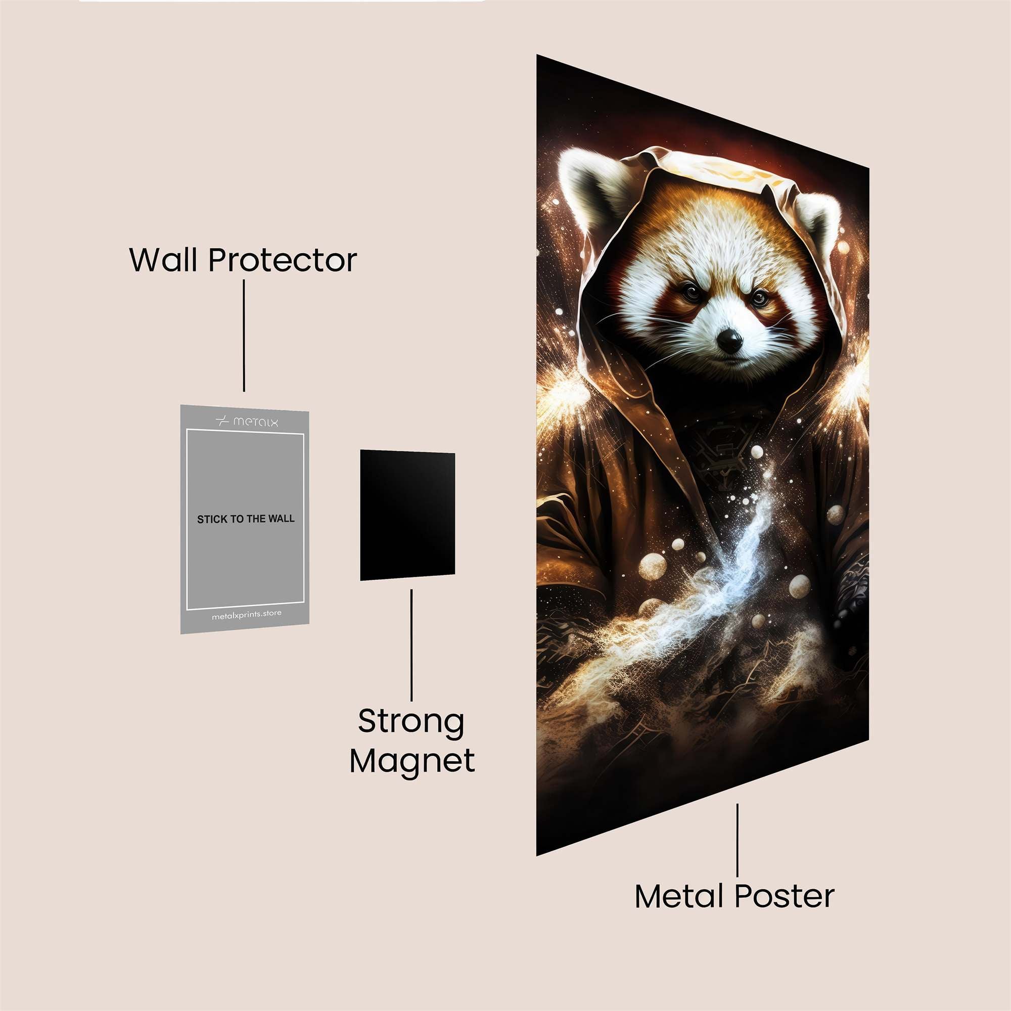 RedPanda Mystic Safe Wall Magnetic / M
