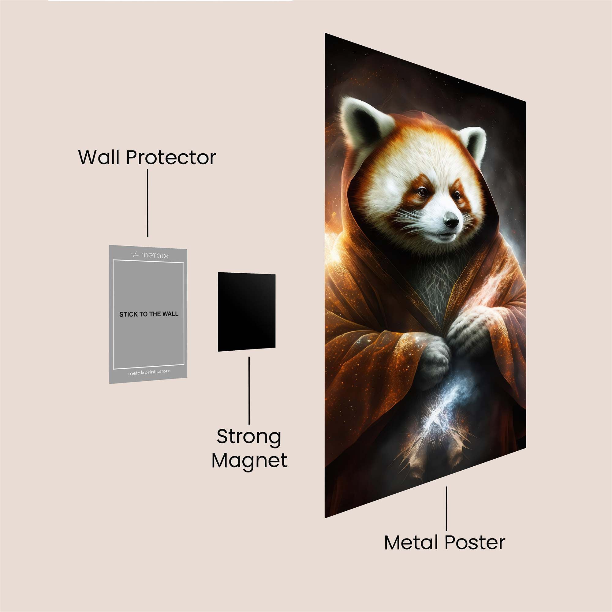 RedPanda Mystic Safe Wall Magnetic / M