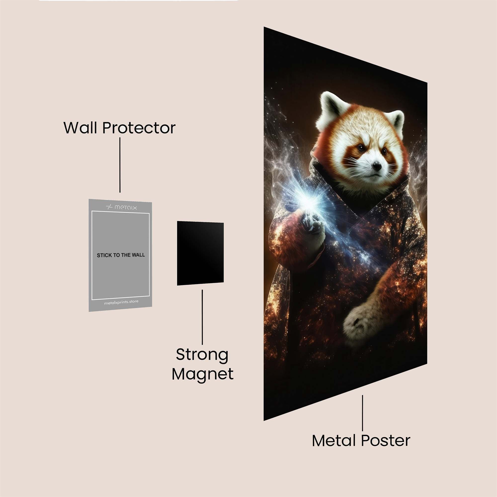 RedPanda Mystic Safe Wall Magnetic / M