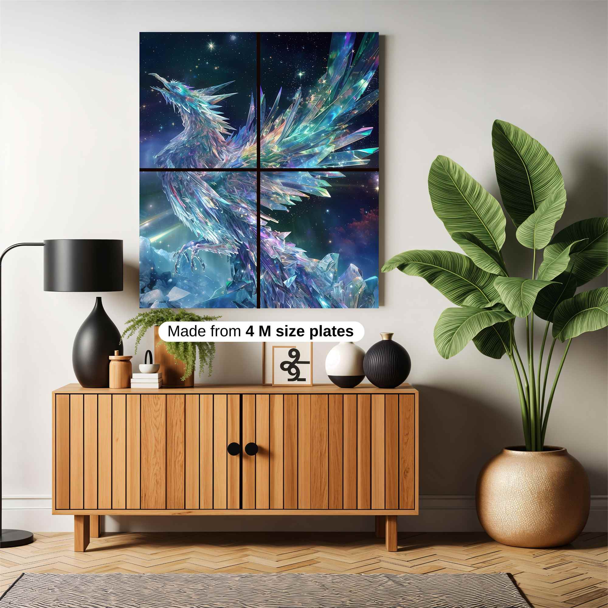 Crystal Phoenix Safe Wall Magnetic / M