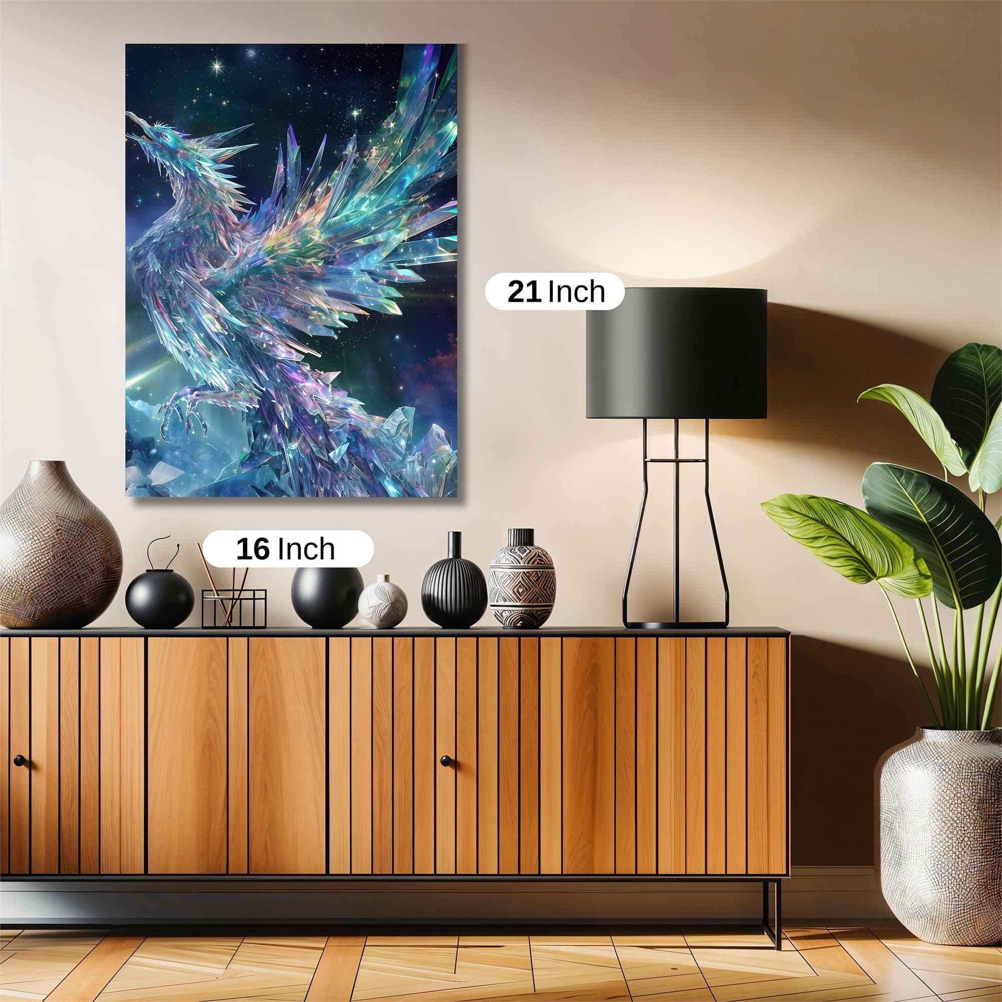 Crystal Phoenix Safe Wall Magnetic / M