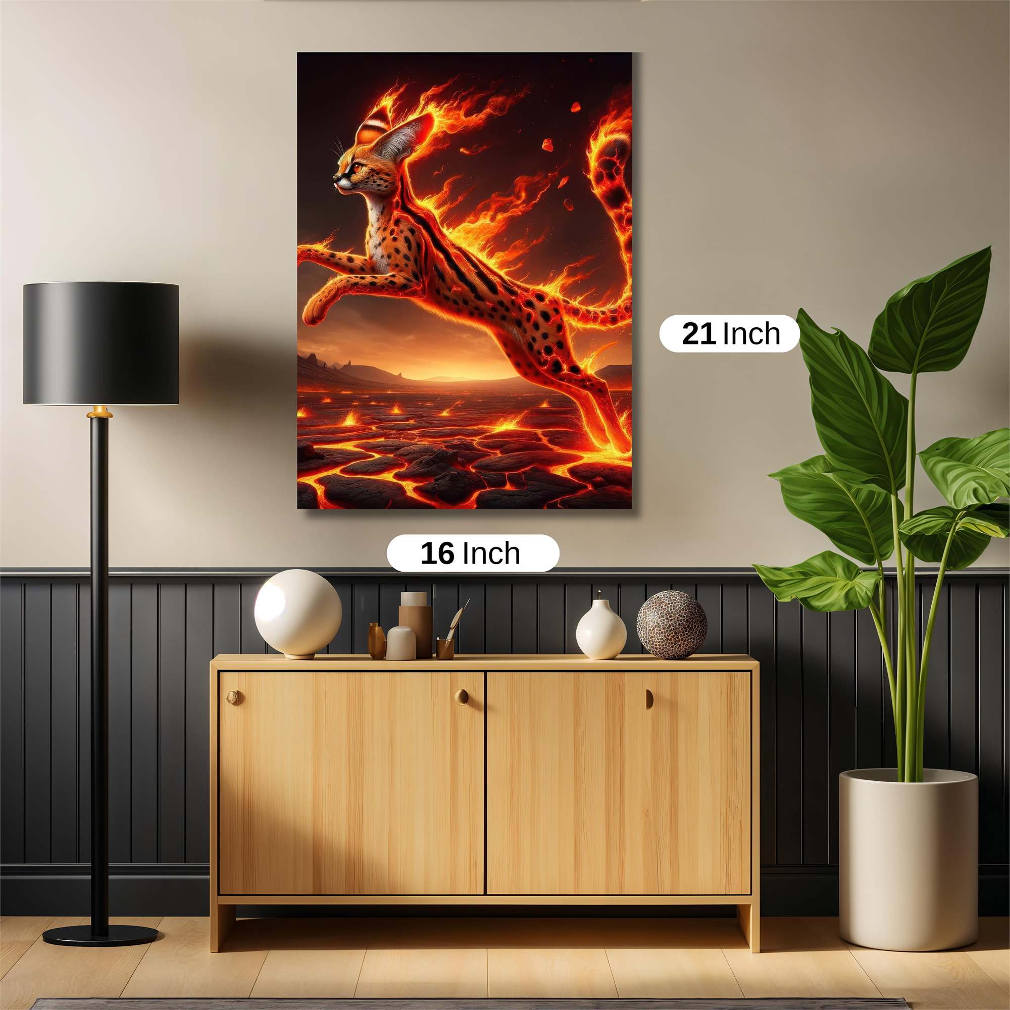 Serval Inferno Safe Wall Magnetic / M