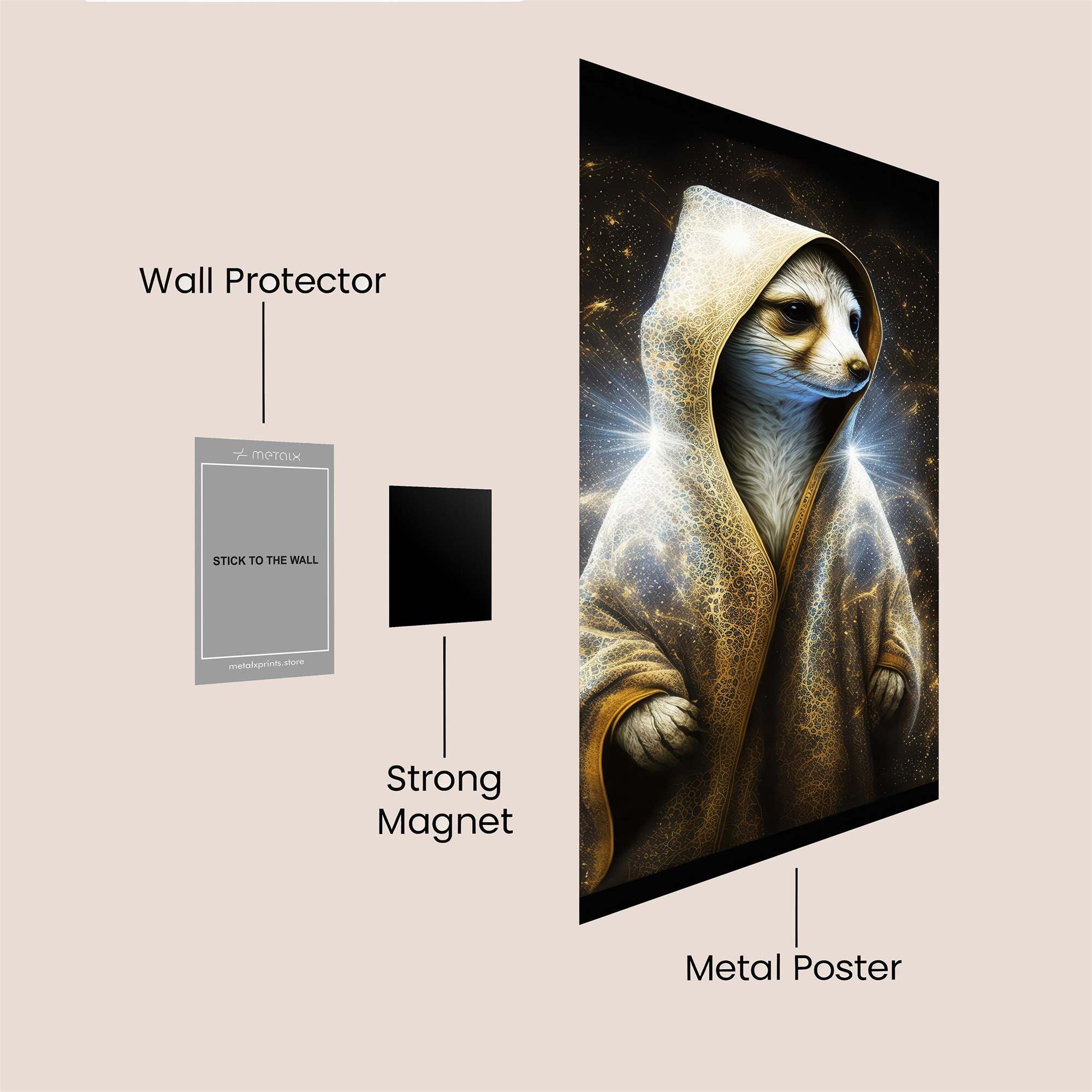 Raccoon Mystic Safe Wall Magnetic / M
