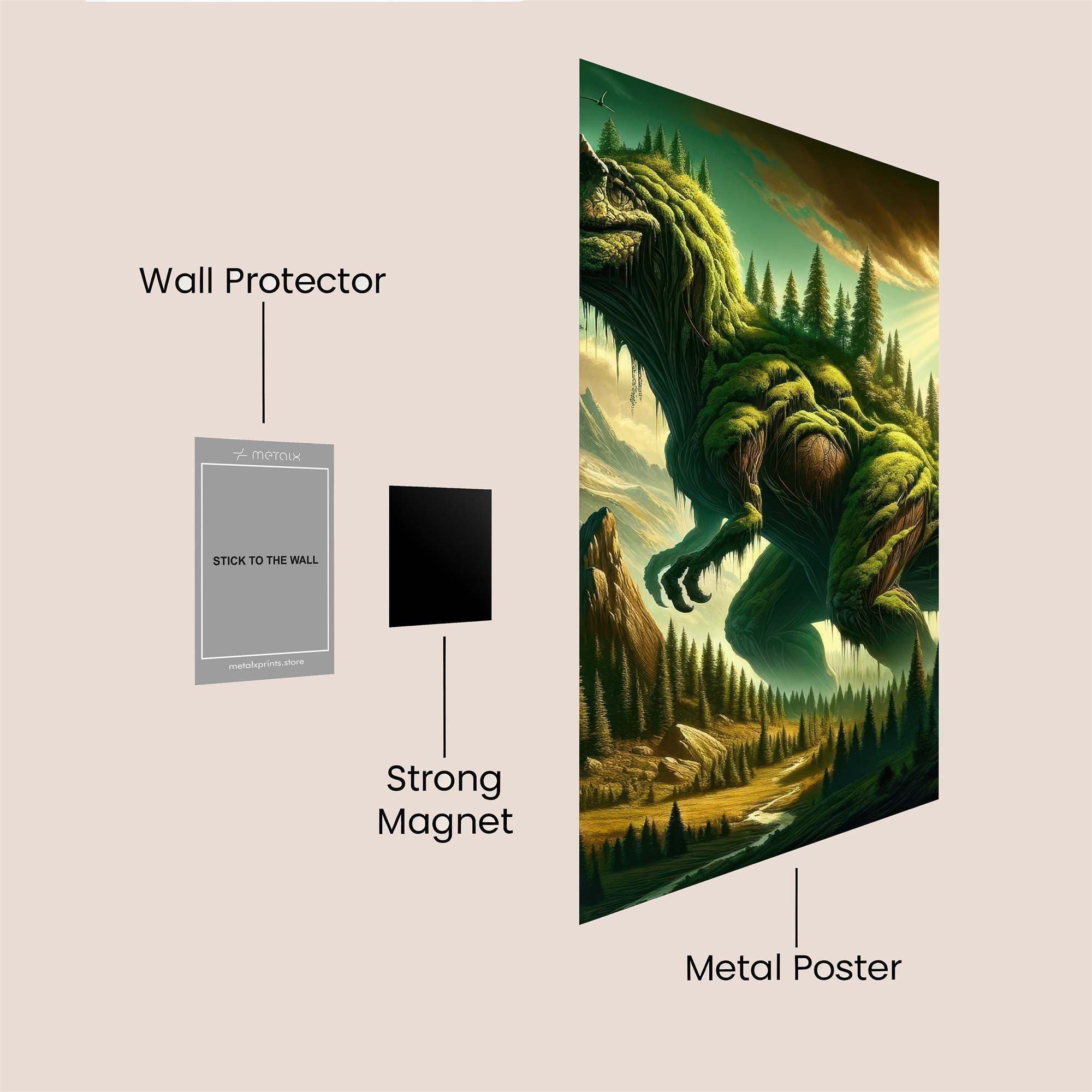 Dino Serenity Safe Wall Magnetic / M