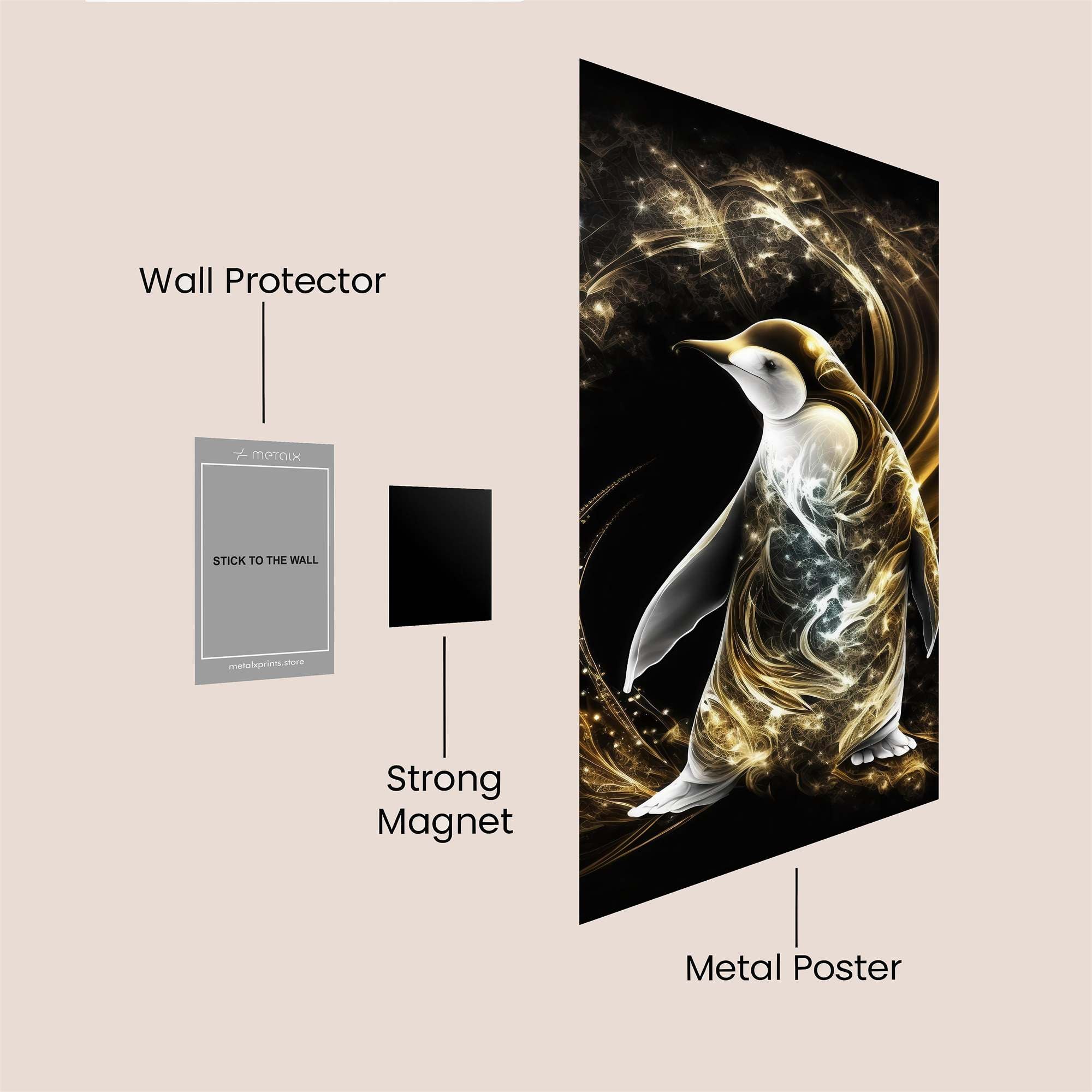 Penguin Radiance Safe Wall Magnetic / M