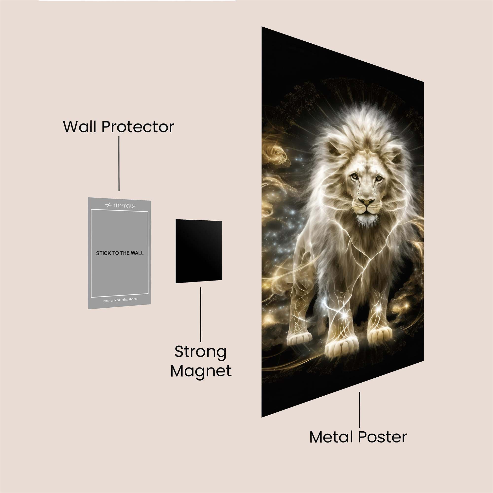 Lion Radiance Safe Wall Magnetic / M