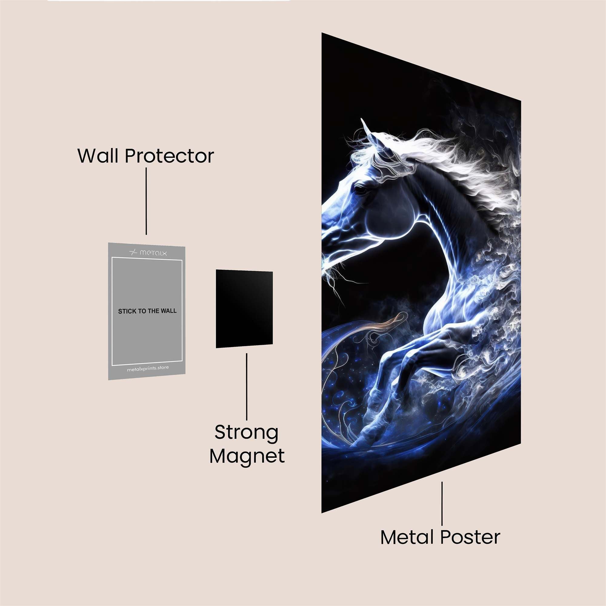 Mystic Gallop Safe Wall Magnetic / M