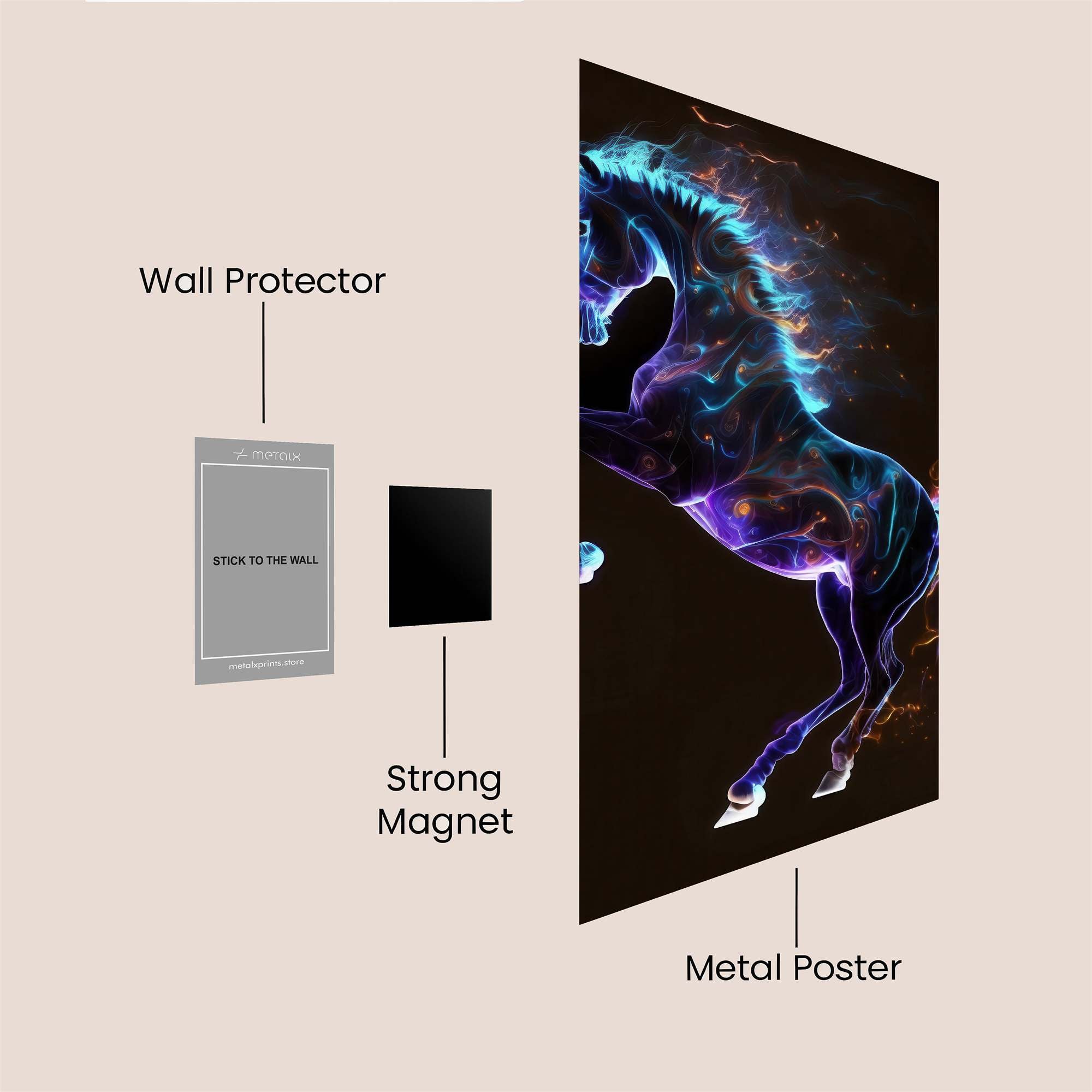 Stallion Blaze Safe Wall Magnetic / M